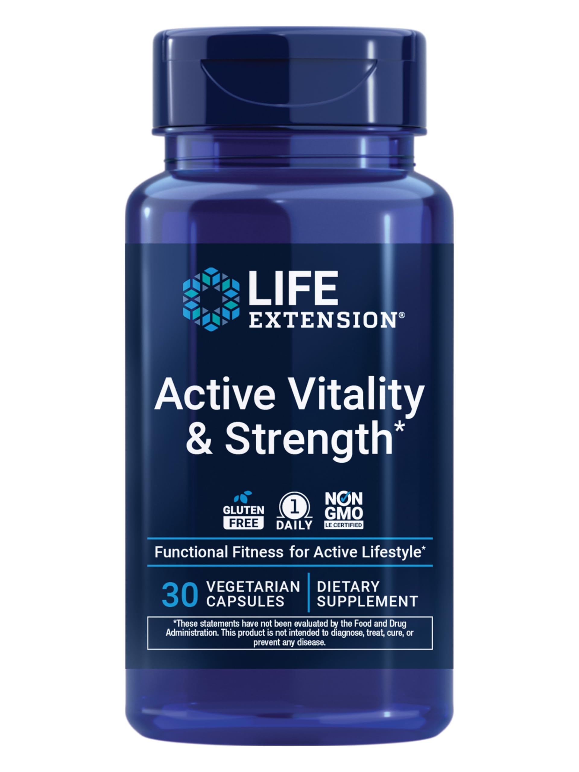 Life Extension Active Vitality & Strength 1-Daily, 30 Capsules