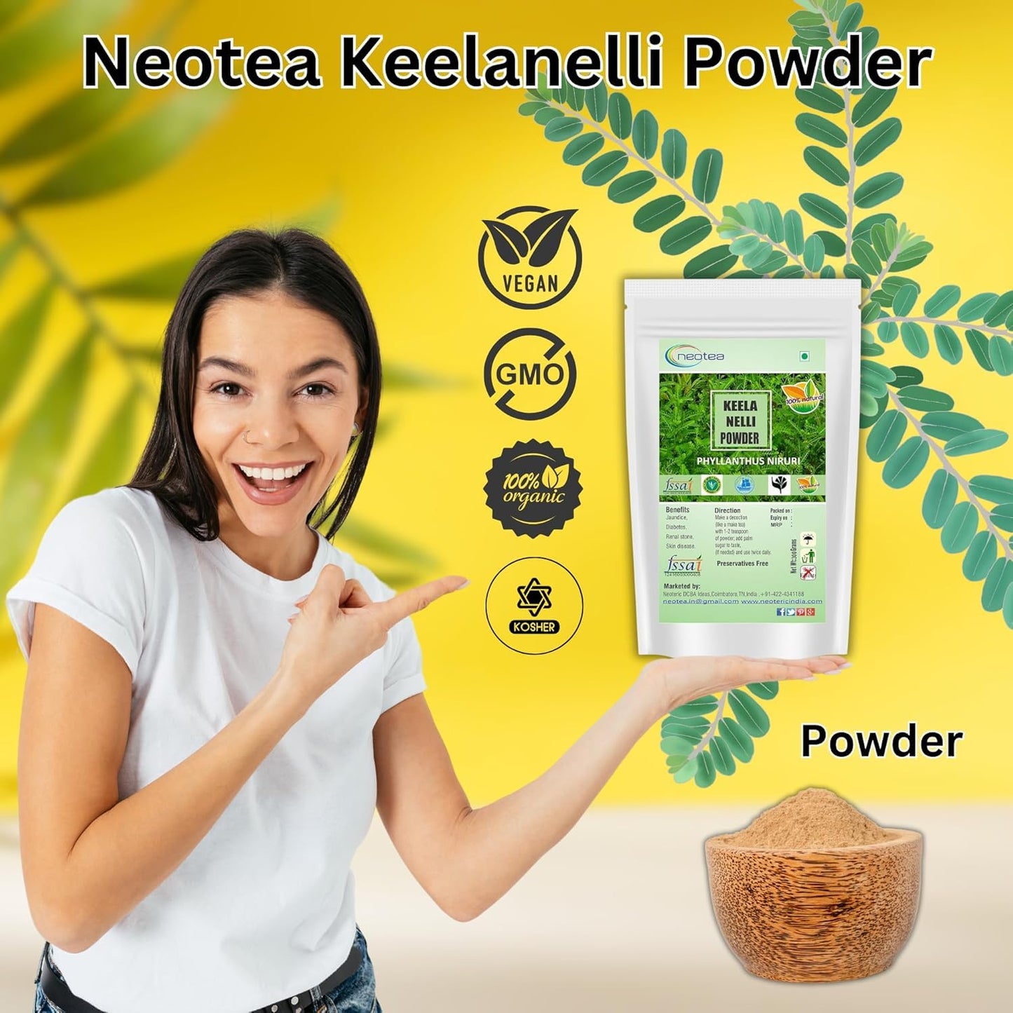 neotea Bhumiamalaki Powder 3.52 Ounce