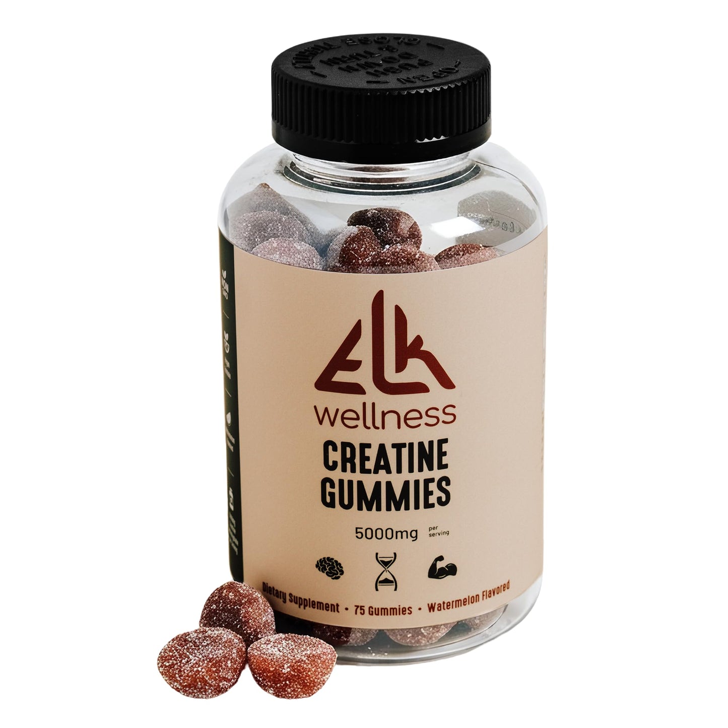 ELK Wellness Creatine Monohydrate Gummy 75 Count