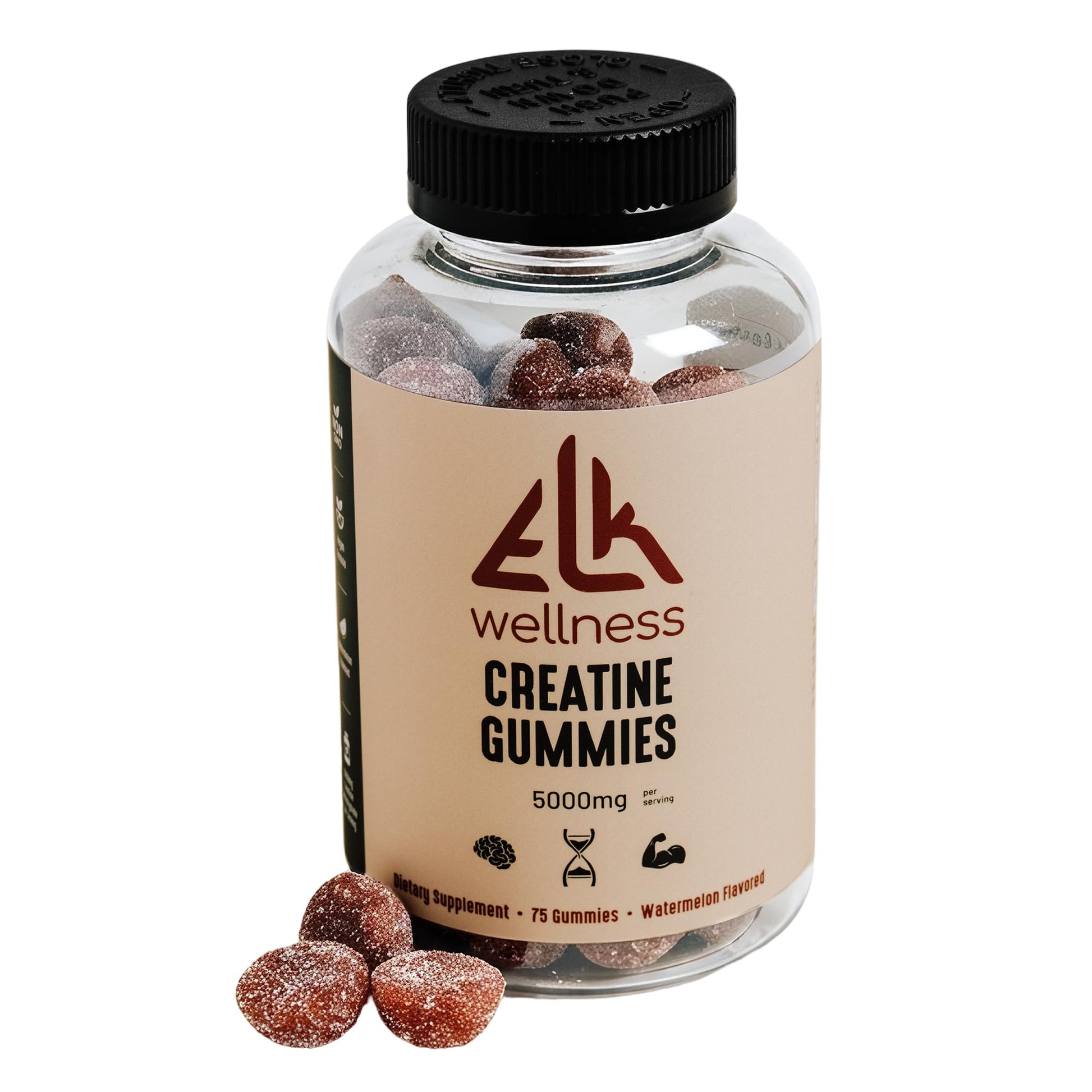 ELK Wellness Creatine Monohydrate Gummy 75 Count