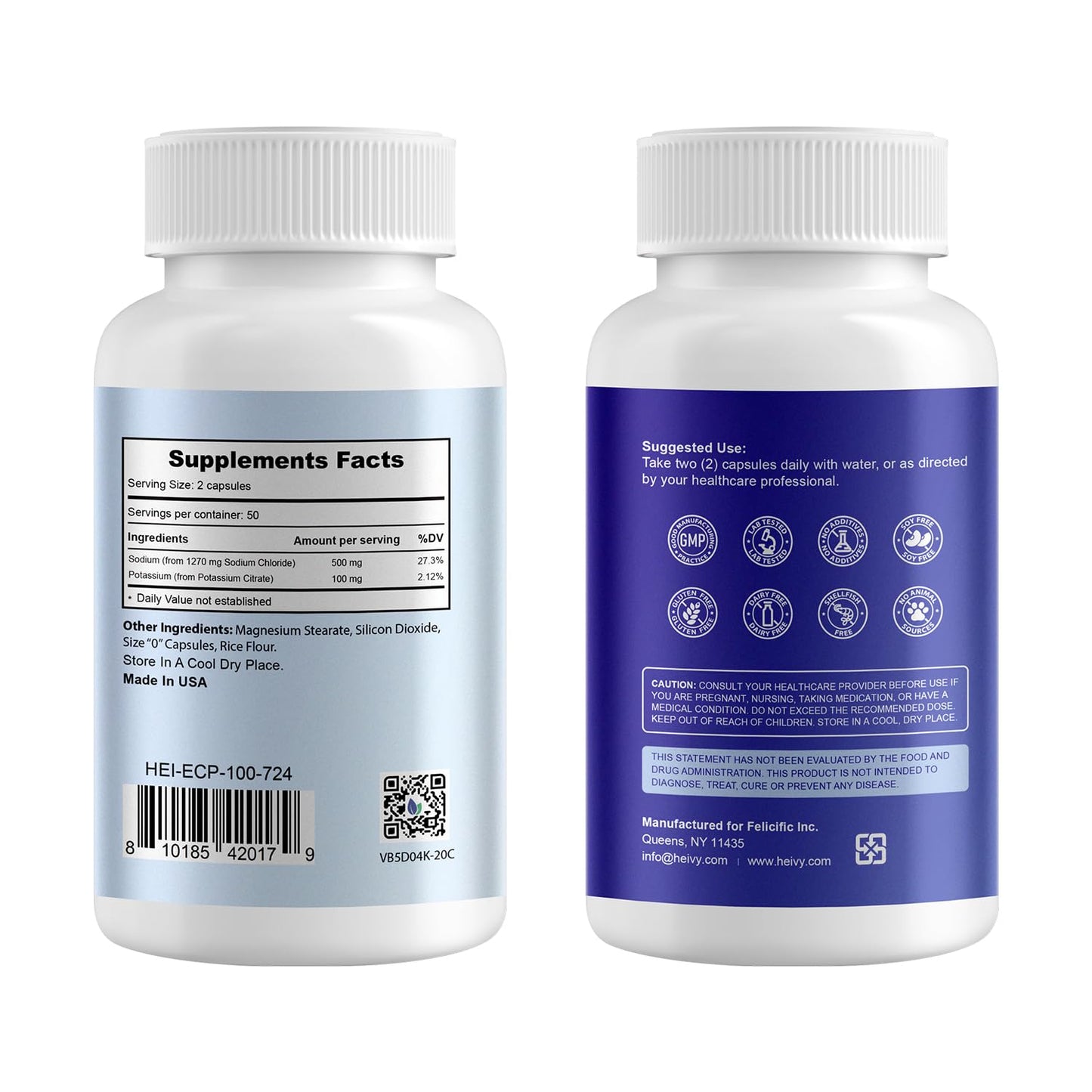 Heivy Electrolyte Capsules 100 Capsules