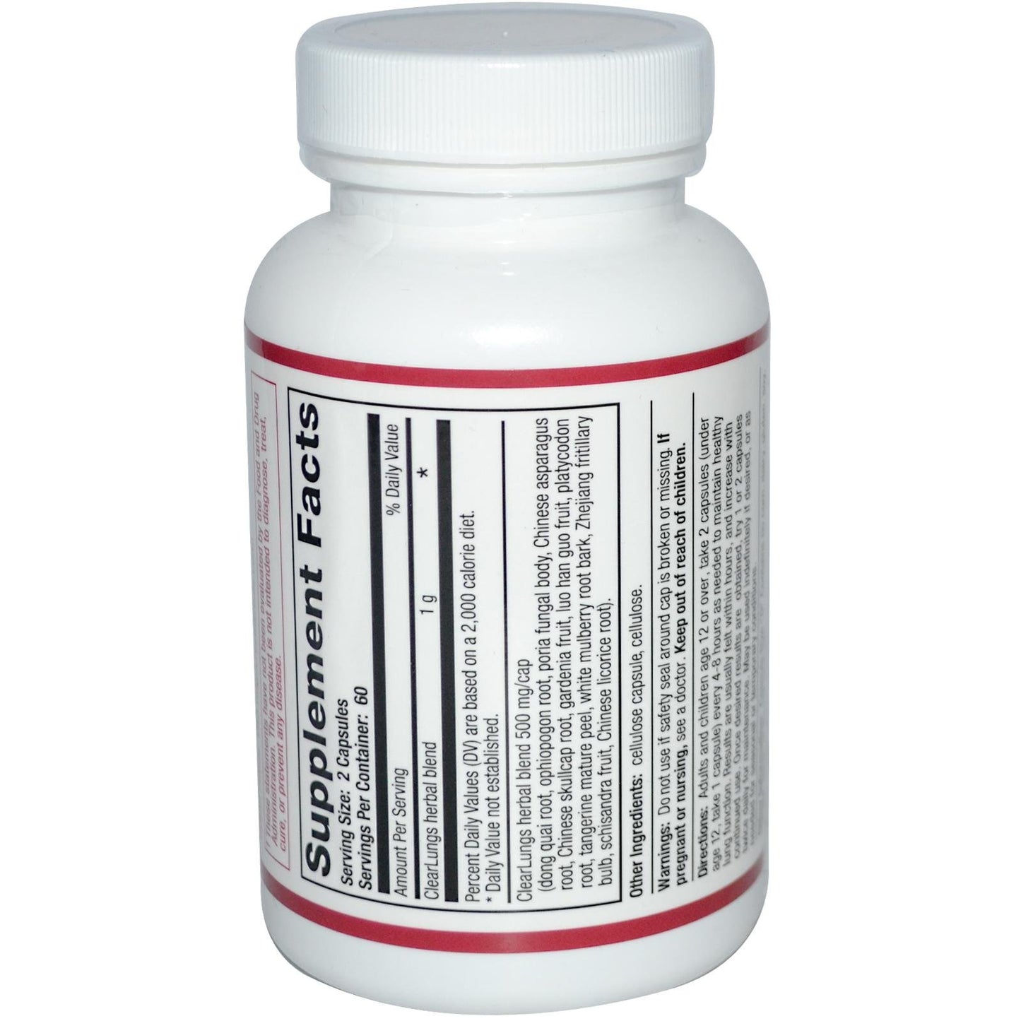 RidgeCrest Herbals ClearLungs 120 Vegetarian Capsules