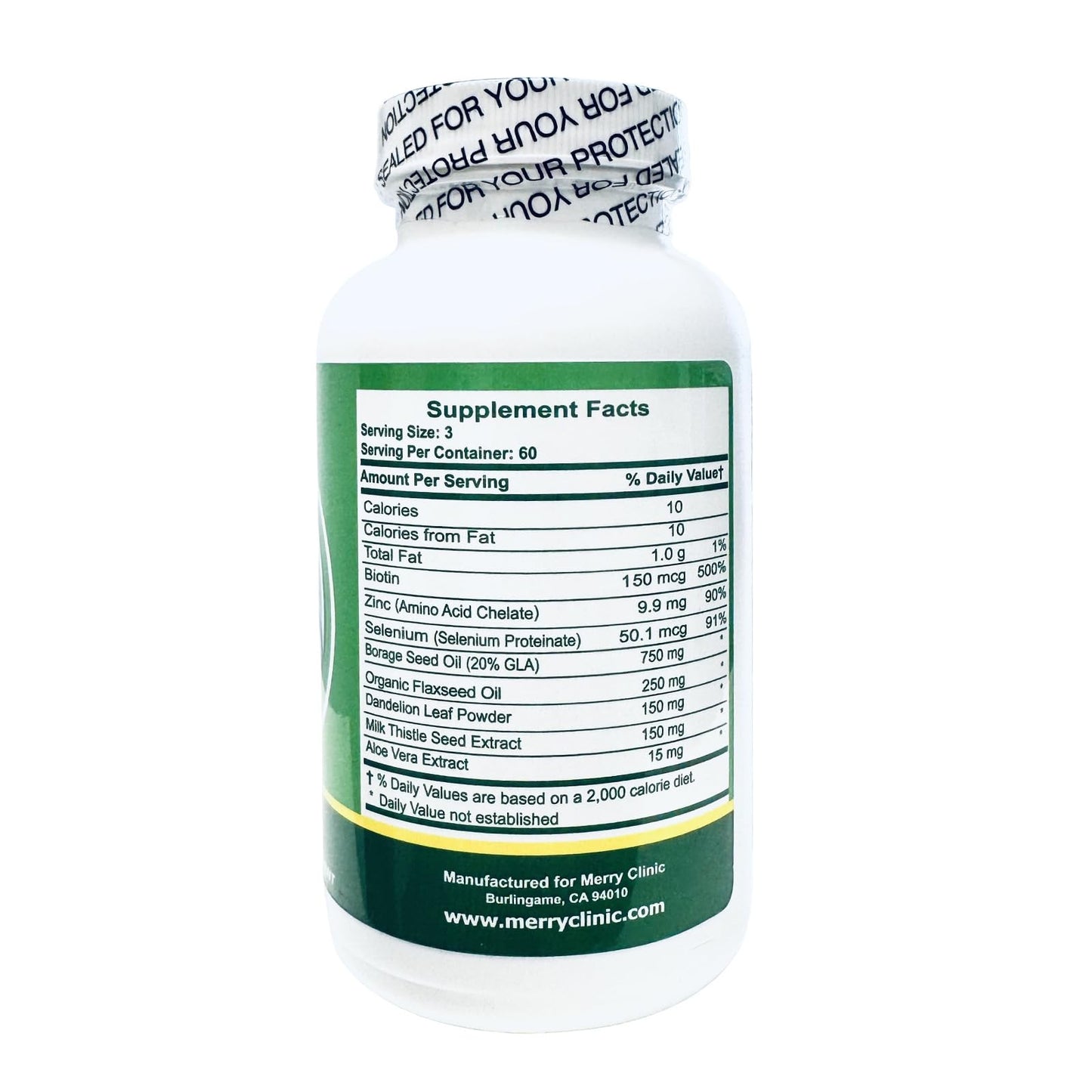Merry Clinic Skin Detox Formula Softgels 180