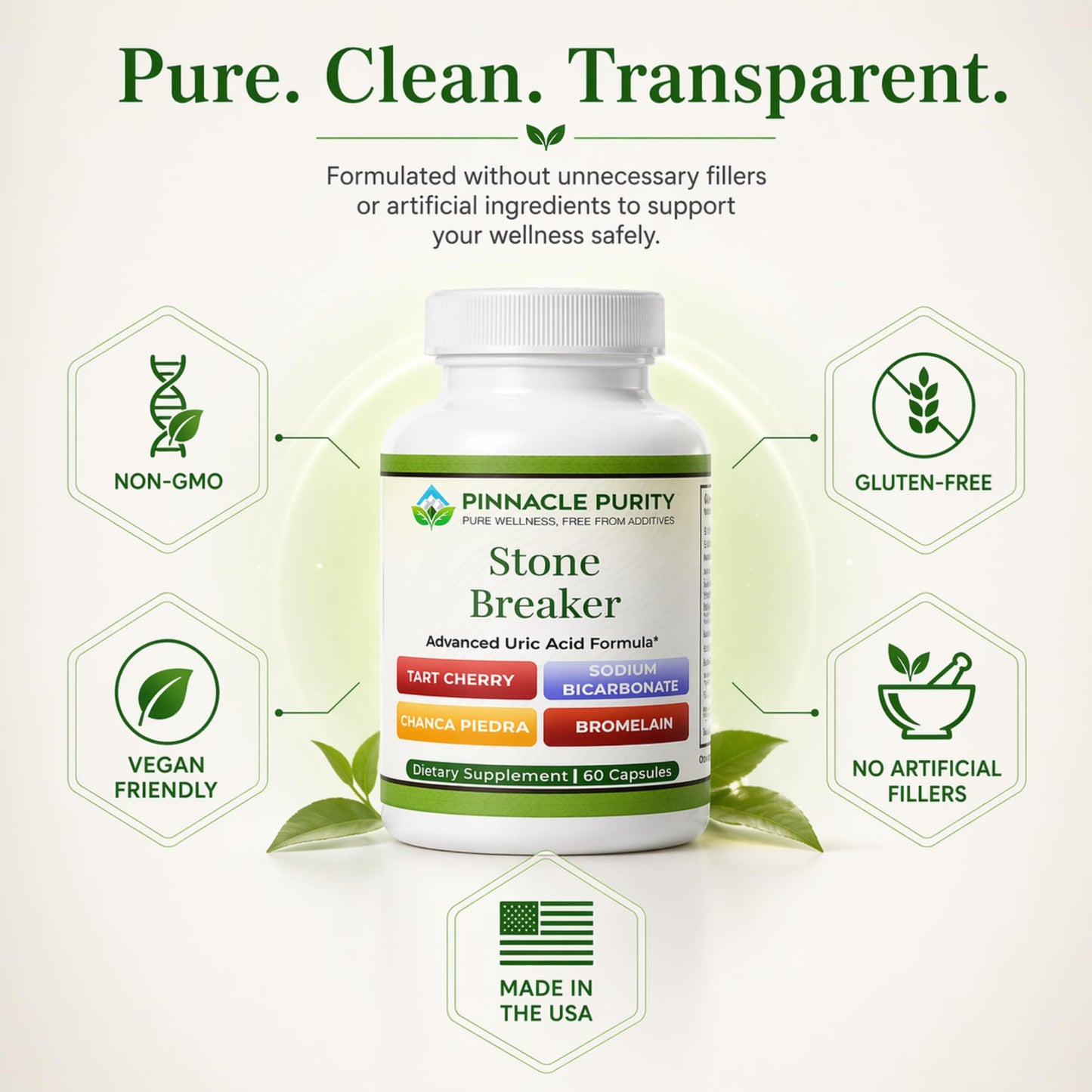 Pinnacle Purity Stone Breaker Capsule, 60 Capsules