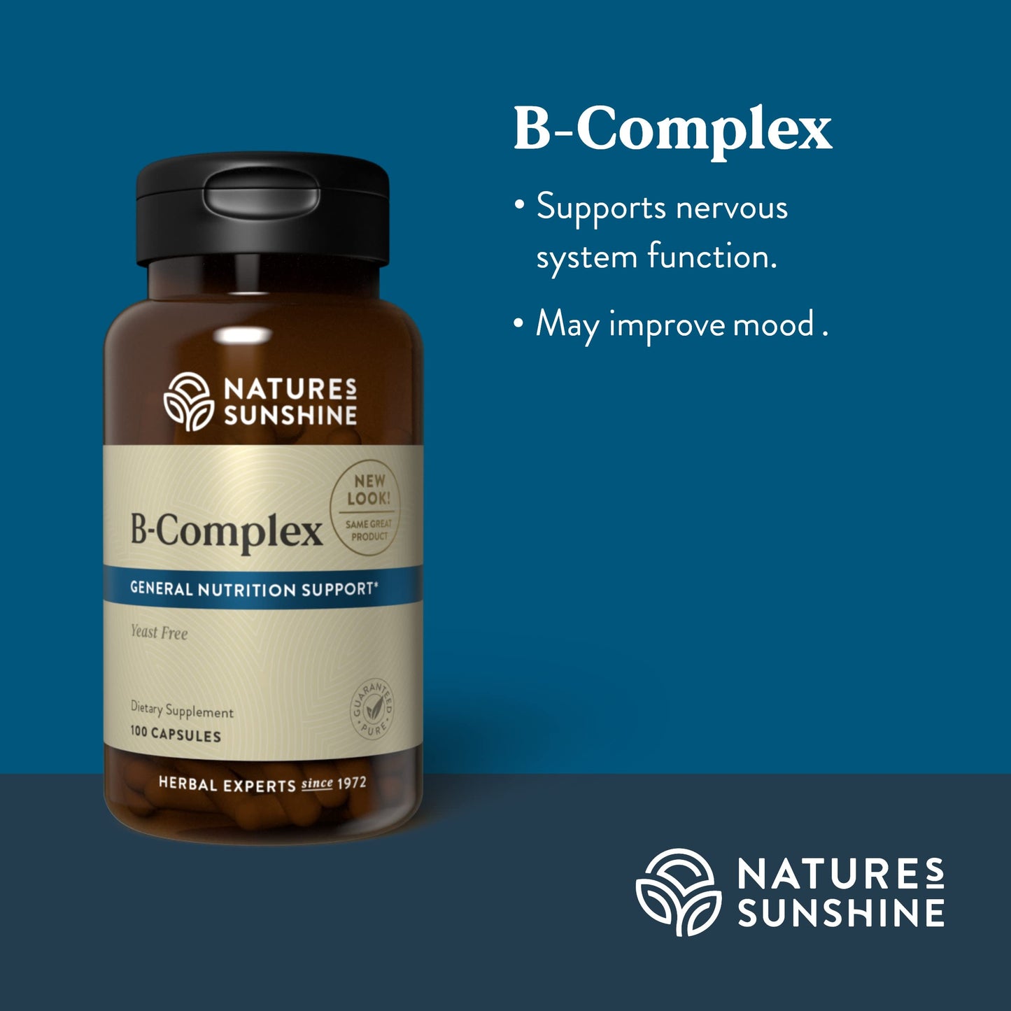 Nature's Sunshine Vitamin B-Complex Capsules 100