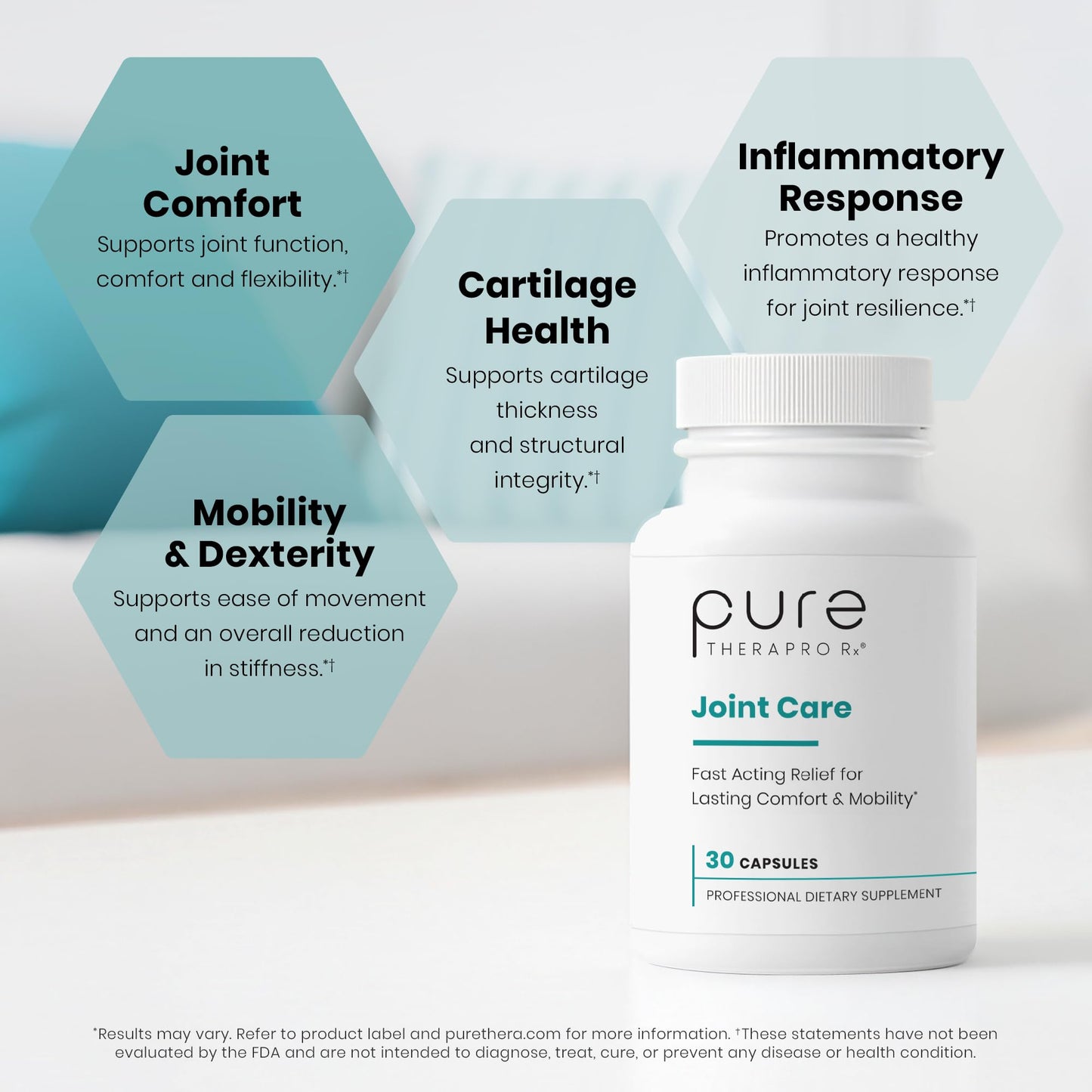 Pure Therapro Rx Boswellia, Curcumin & Type II Collagen Joint Supplement Capsules, 30 Capsules