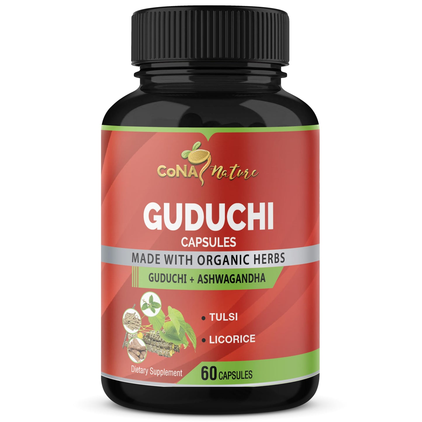 Cona Nature Organic Giloy Guduchi Extract Capsules 60 Count