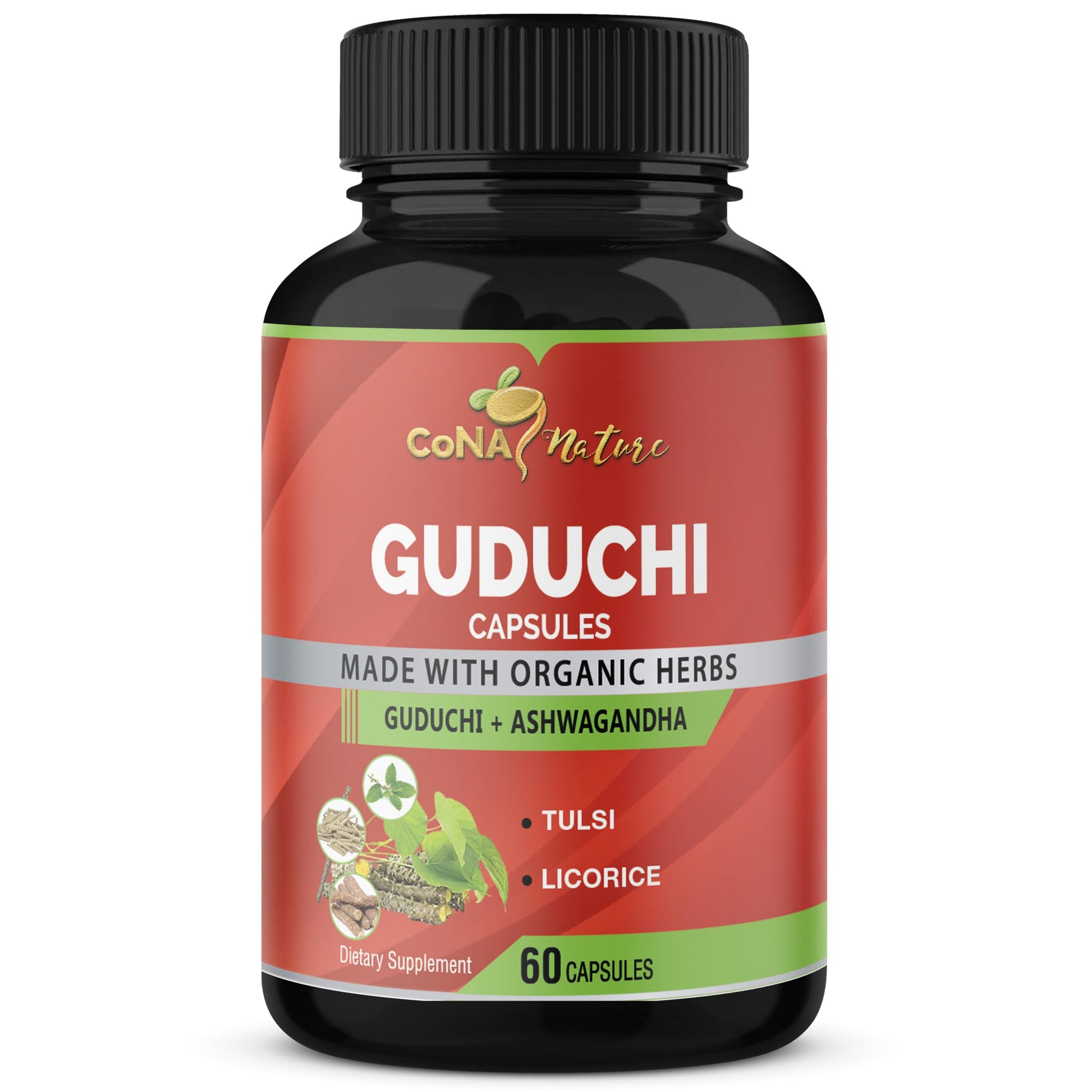 Cona Nature Organic Giloy Guduchi Extract Capsules 60 Count