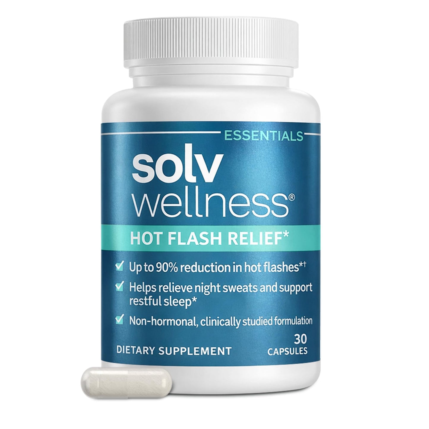 Solv Wellness Hot Flash Relief Supplement 30 Capsules