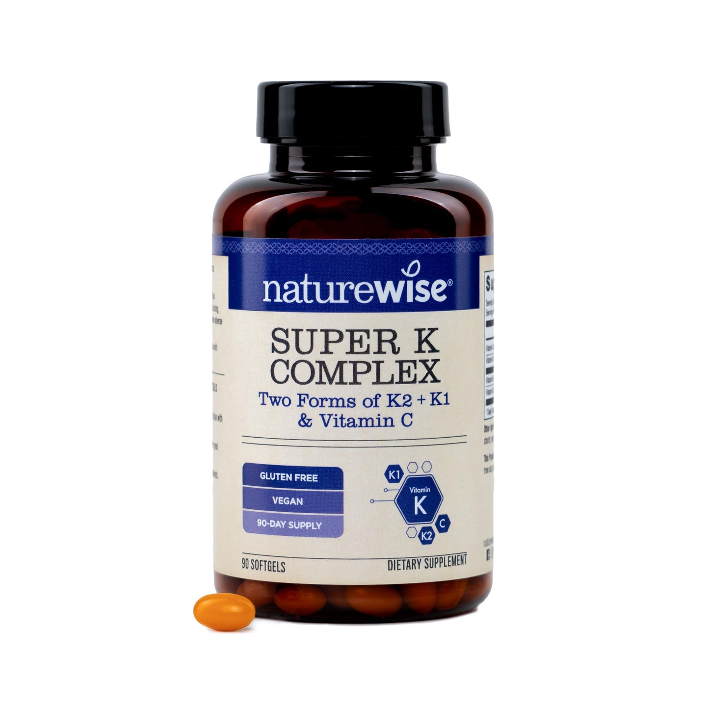 NatureWise Super K Complex Softgels 90 Count