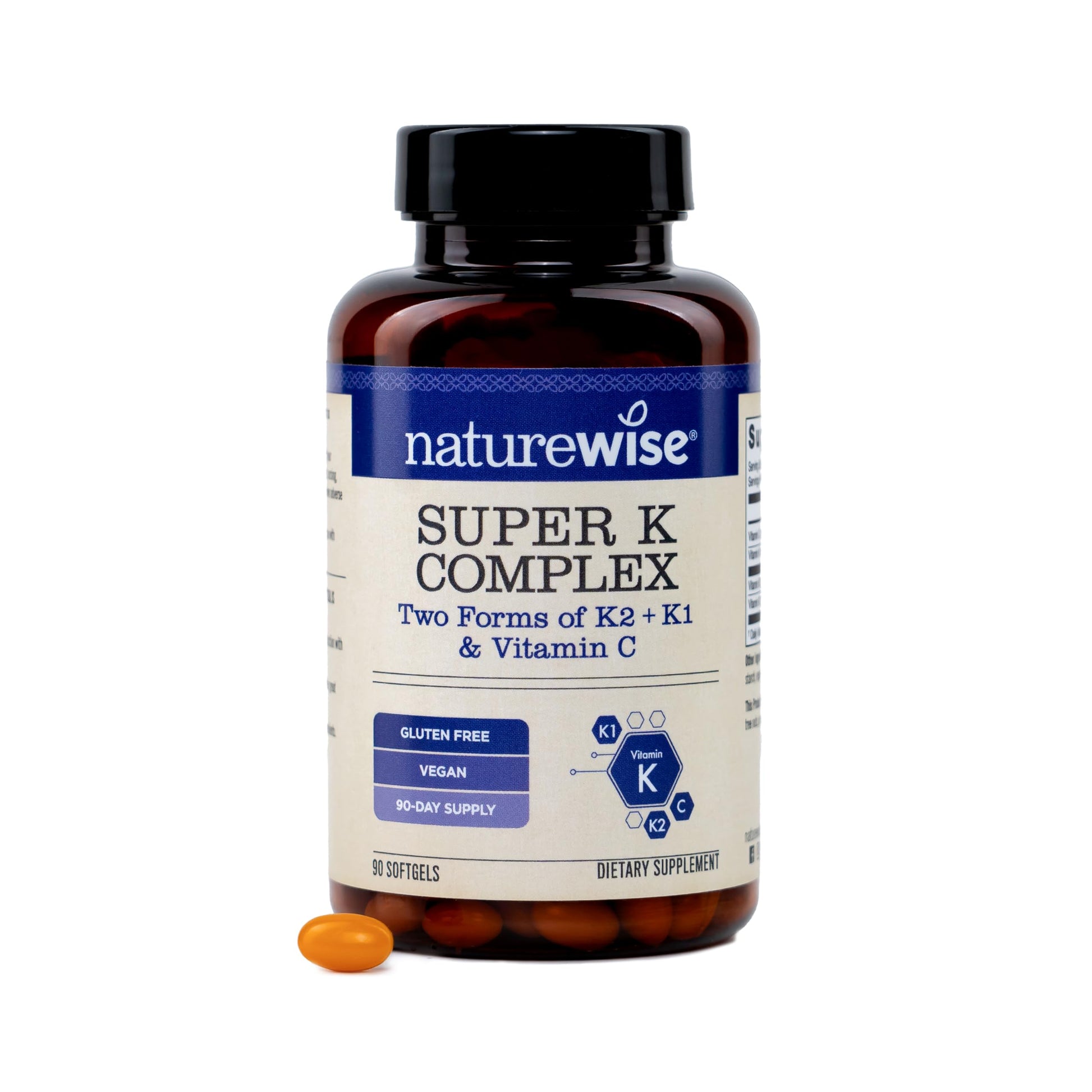 NatureWise Super K Complex Softgels 90 Count