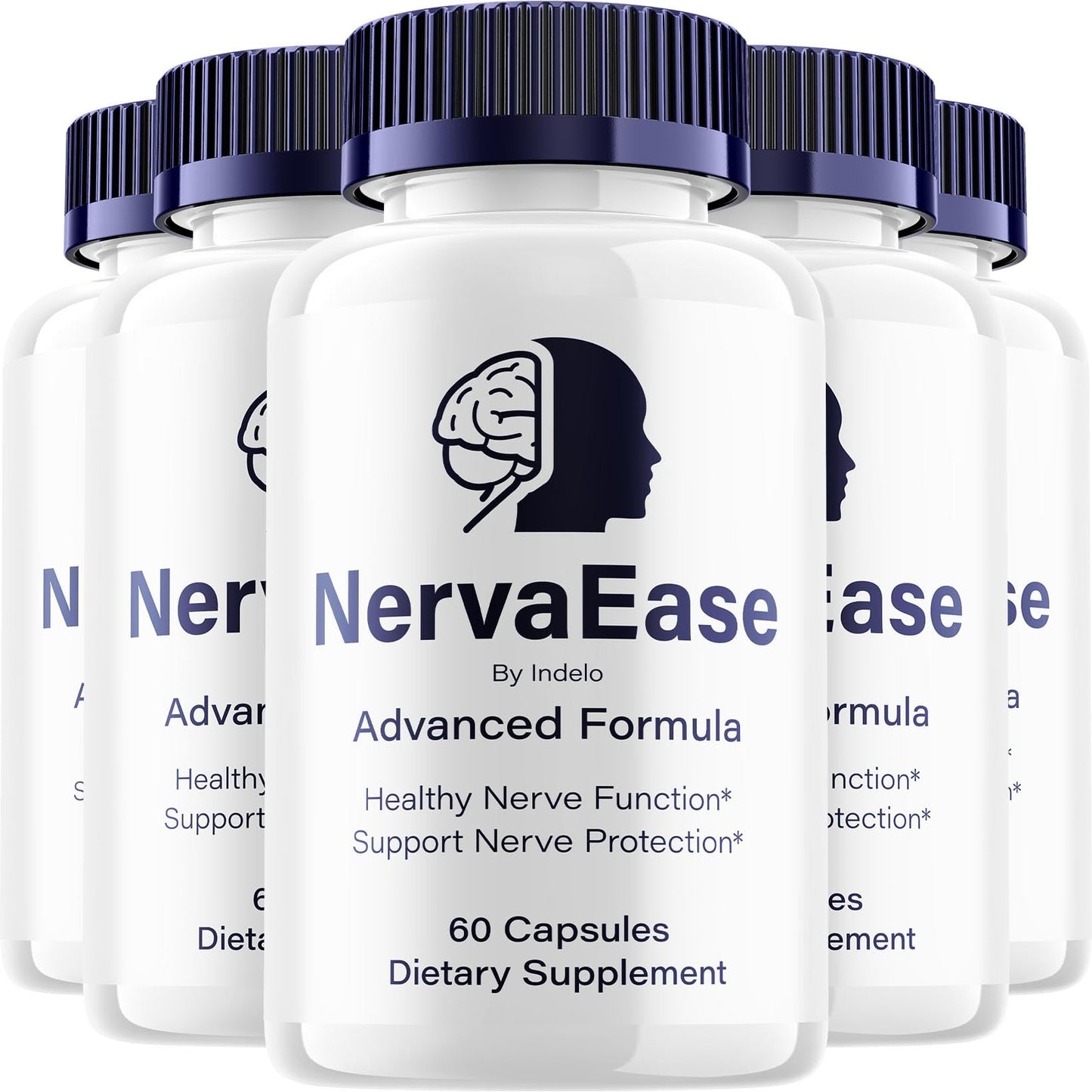 Indelo NervaEase Advanced Formula Natural Blend Supplement for Daily Health Support, 300 Capsules