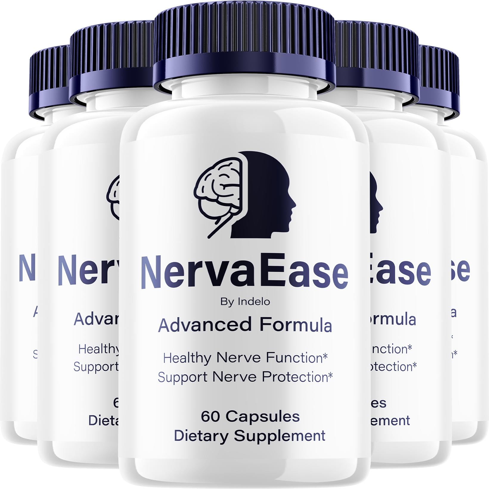 Indelo NervaEase Advanced Formula Natural Blend Supplement for Daily Health Support, 300 Capsules