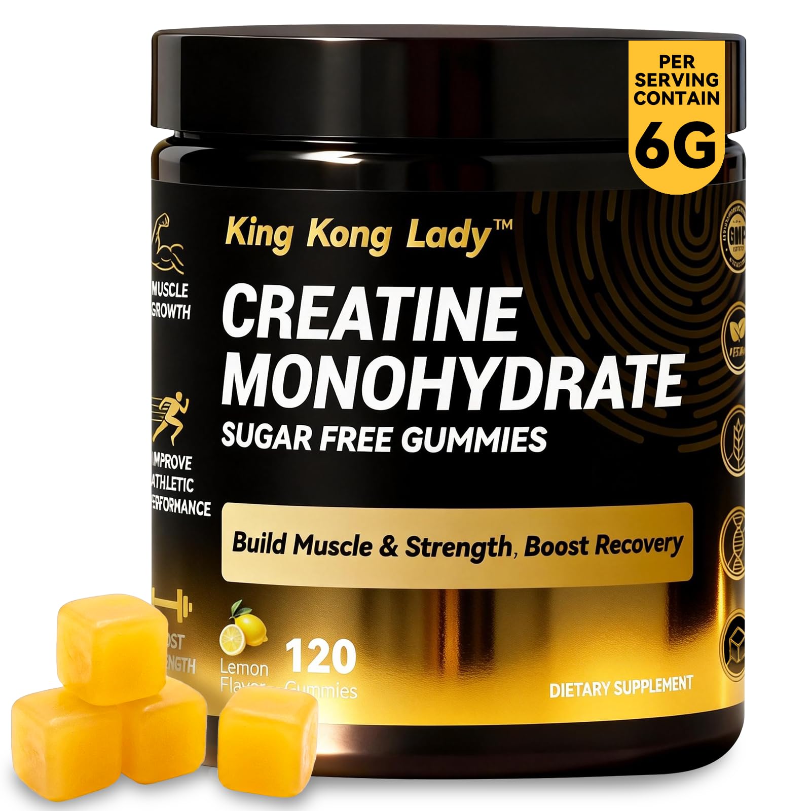 King Kong Lady Powerhouse Creatine Monohydrate Complex Gummies 120