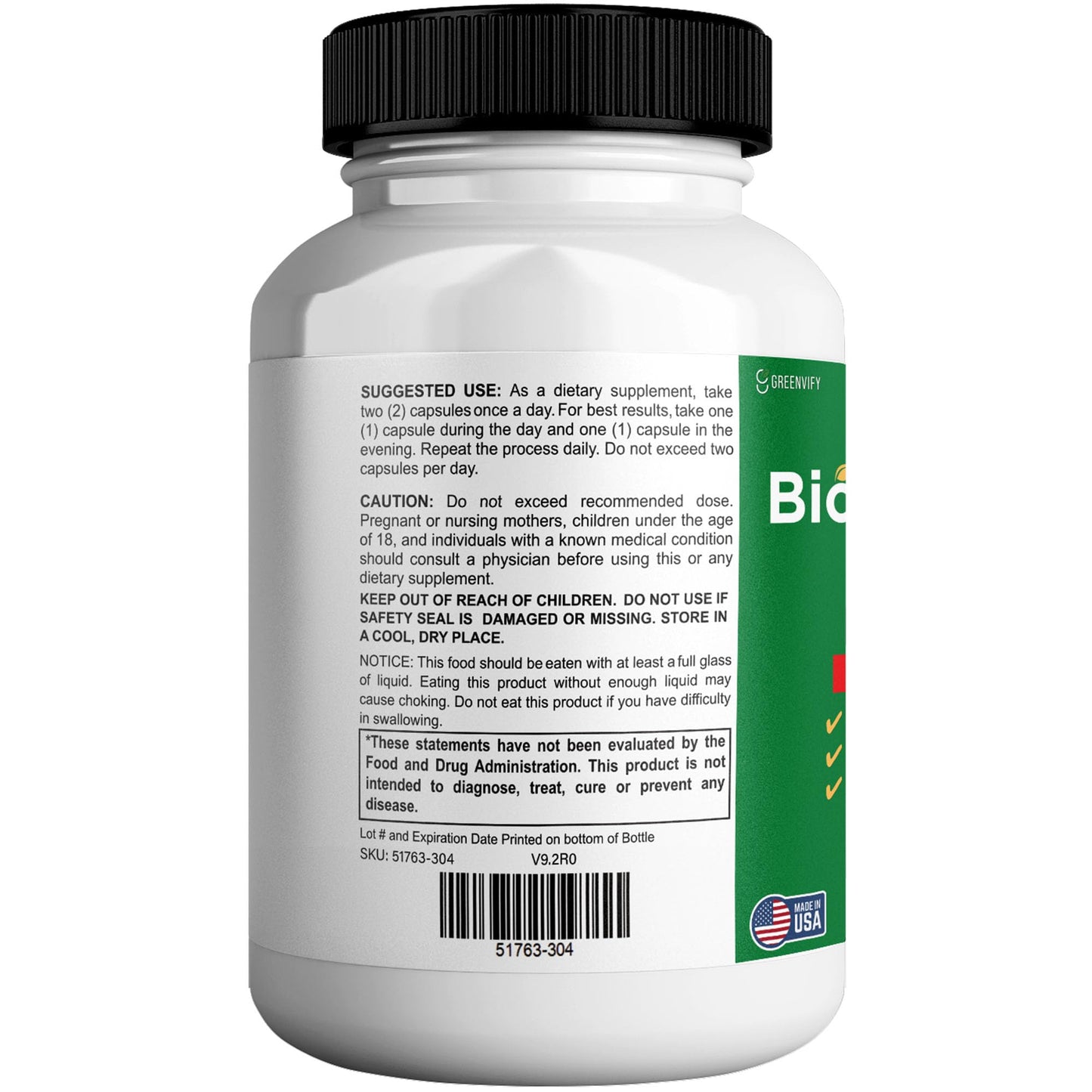 GREENVIFY Lipo Sculpt Max Maximum Strength Dietary Supplement, 60 Capsules