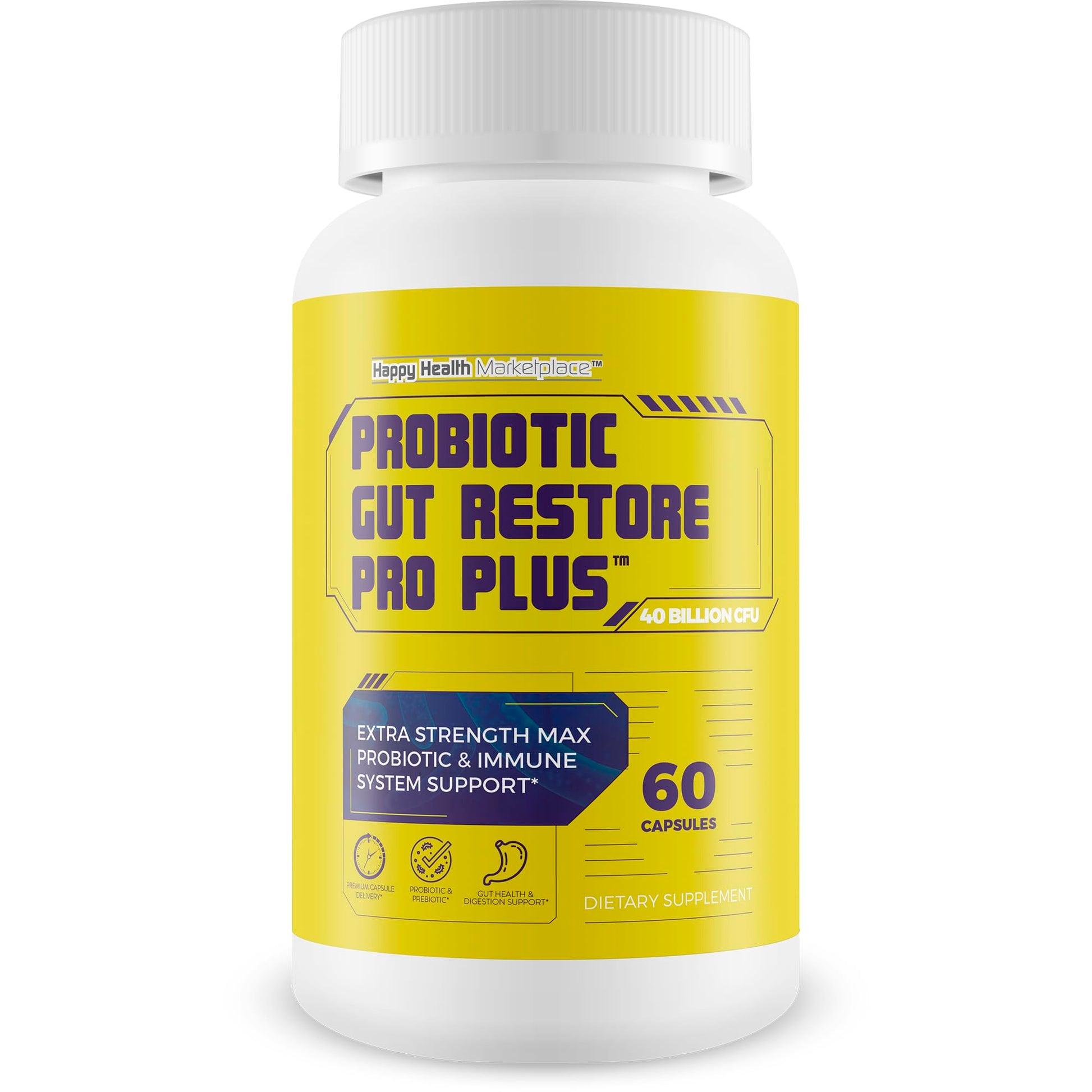 Happy Health Marketplace Probiotic Gut Restore Pro Plus Capsule 60 Count