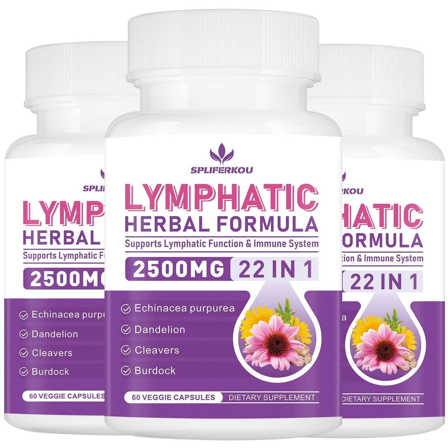 Spliferkou Lymphatic Drainage Supplements Capsules 180