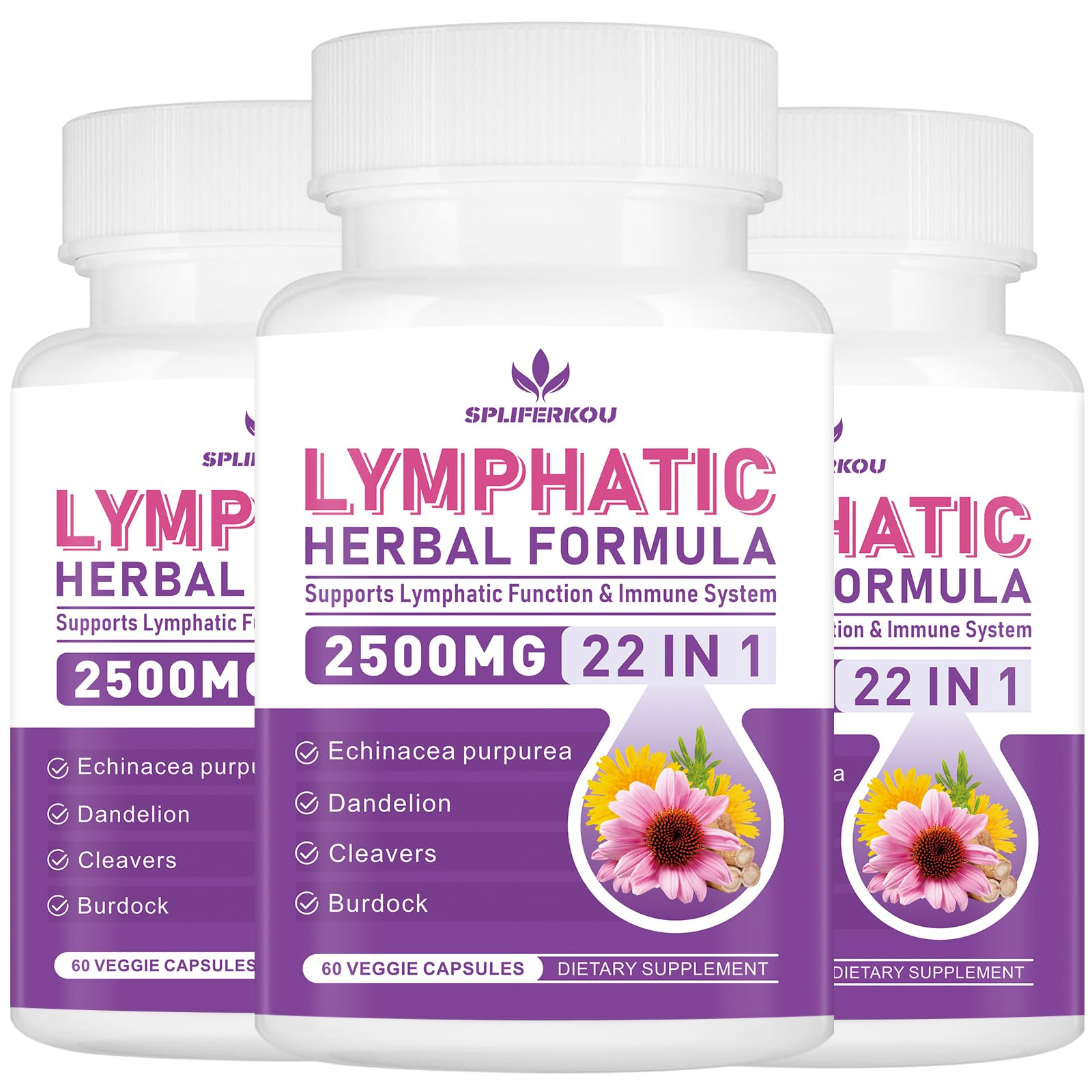 Spliferkou Lymphatic Drainage Supplements Capsules 180