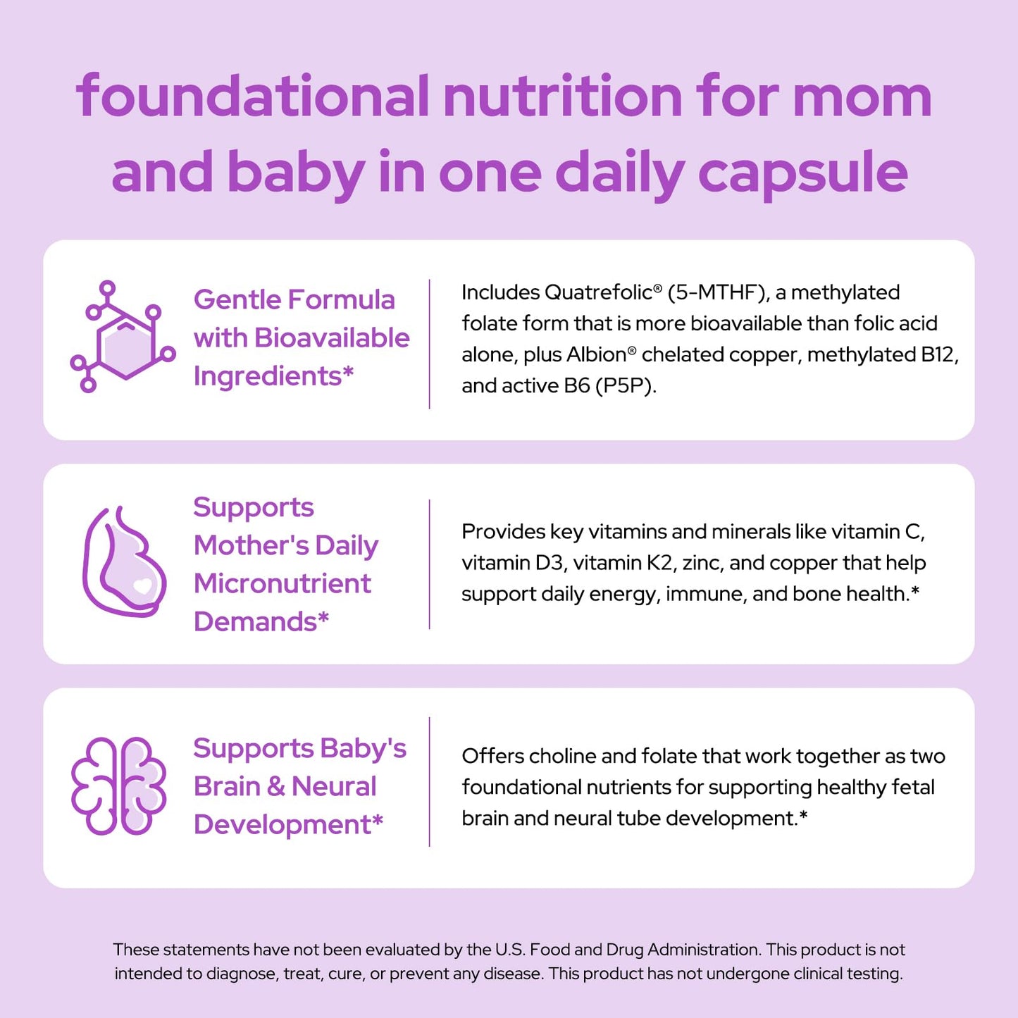 Premom Once Daily Prenatal Vitamins for Women Capsules 30 Count