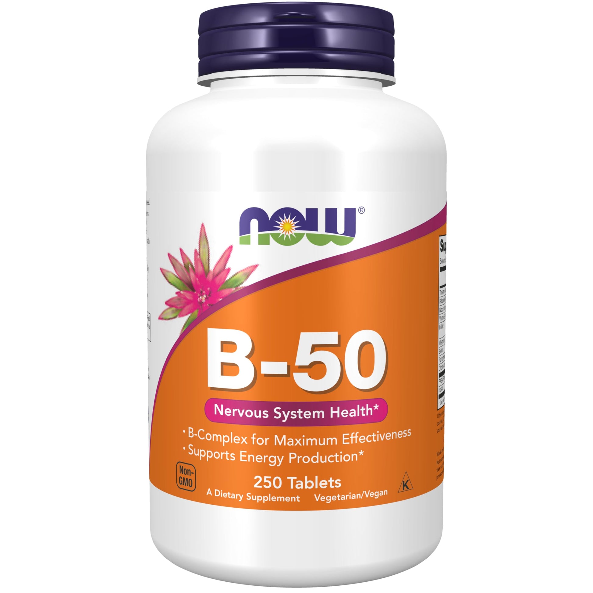 NOW Foods Vitamin B-50 mg Tablets, 250 Tablets