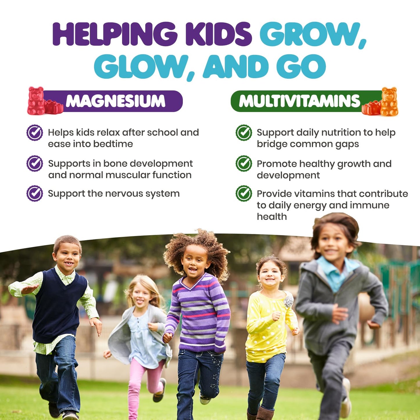 DR. MORITZ Kids Magnesium Gummies and Kids Multivitamin Gummies Bundle, Gummies, 240 Count
