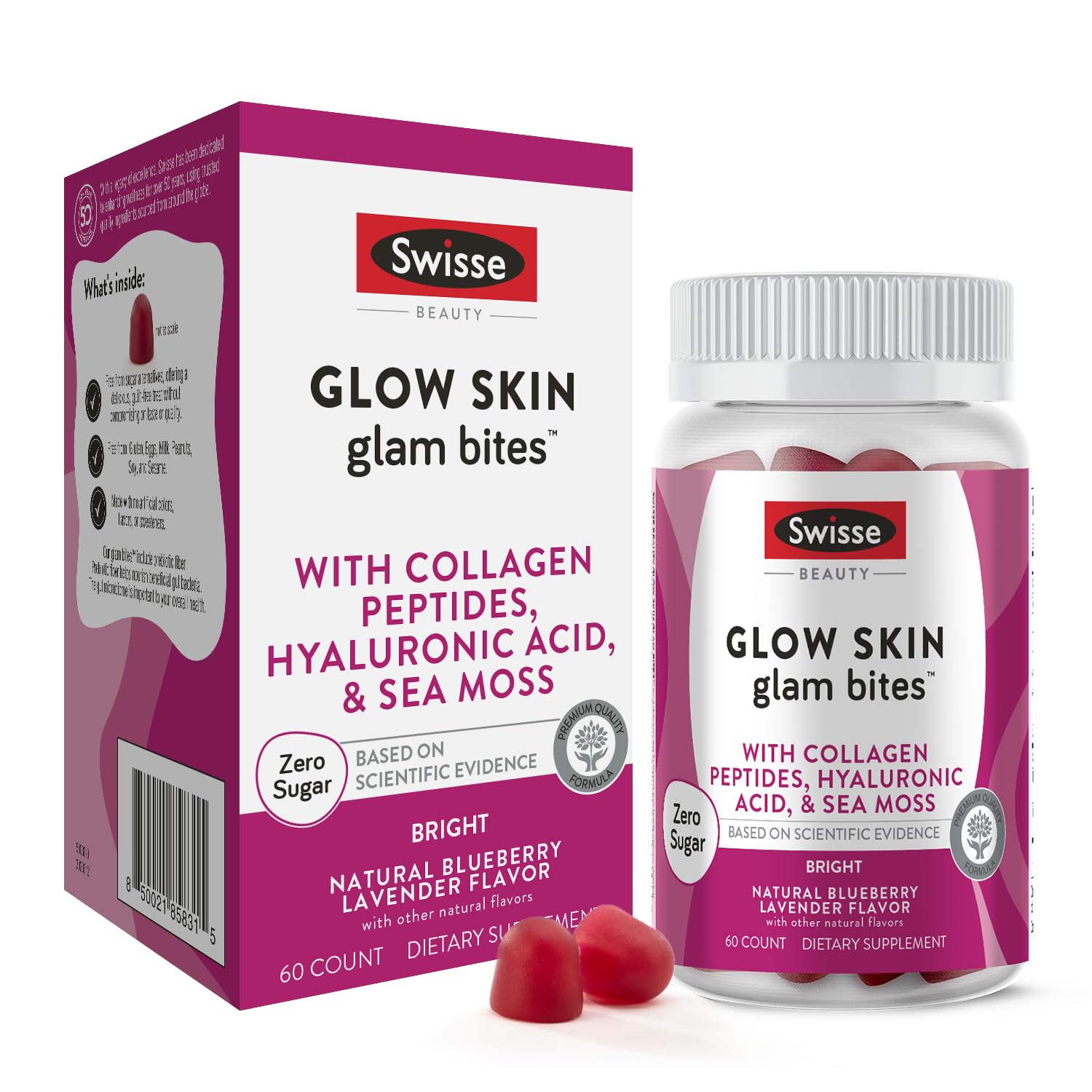 Swisse Glow Skin Glam Bites Capsules 60 Count