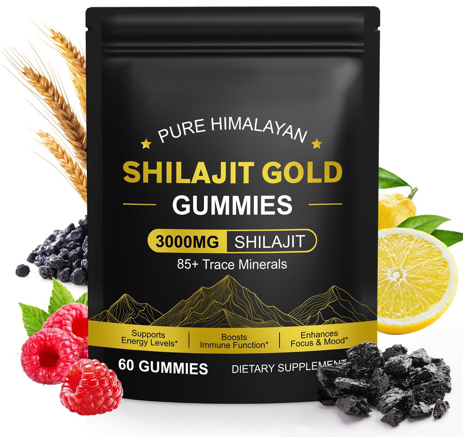 O.SECERT Shilajit Gummies 60 Gummies