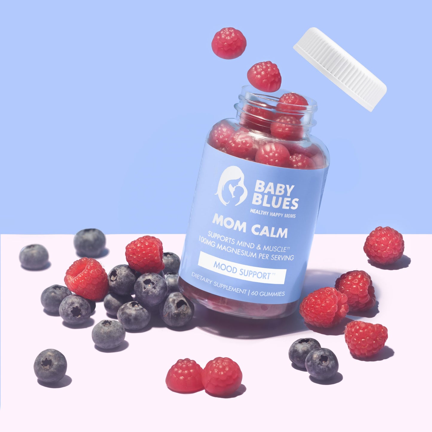 Baby Blues Mom Calm Magnesium Gummies, 60 Count