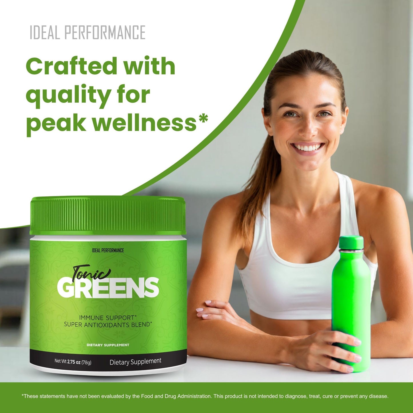 IDEAL PERFORMANCE Tonic Greens Powder 2 oz