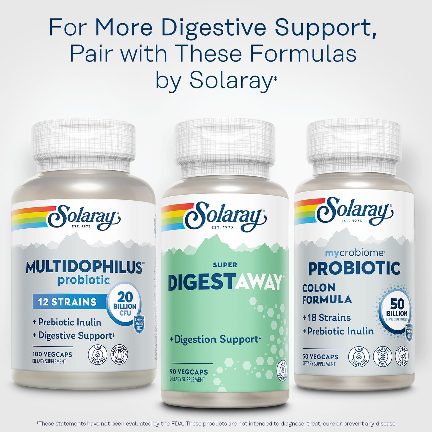 SOLARAY Super Digestaway Digestive Enzymes Capsule 90 Count