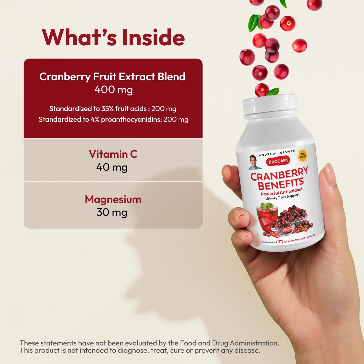 ANDREW LESSMAN Cranberry Benefits 60 Capsules
