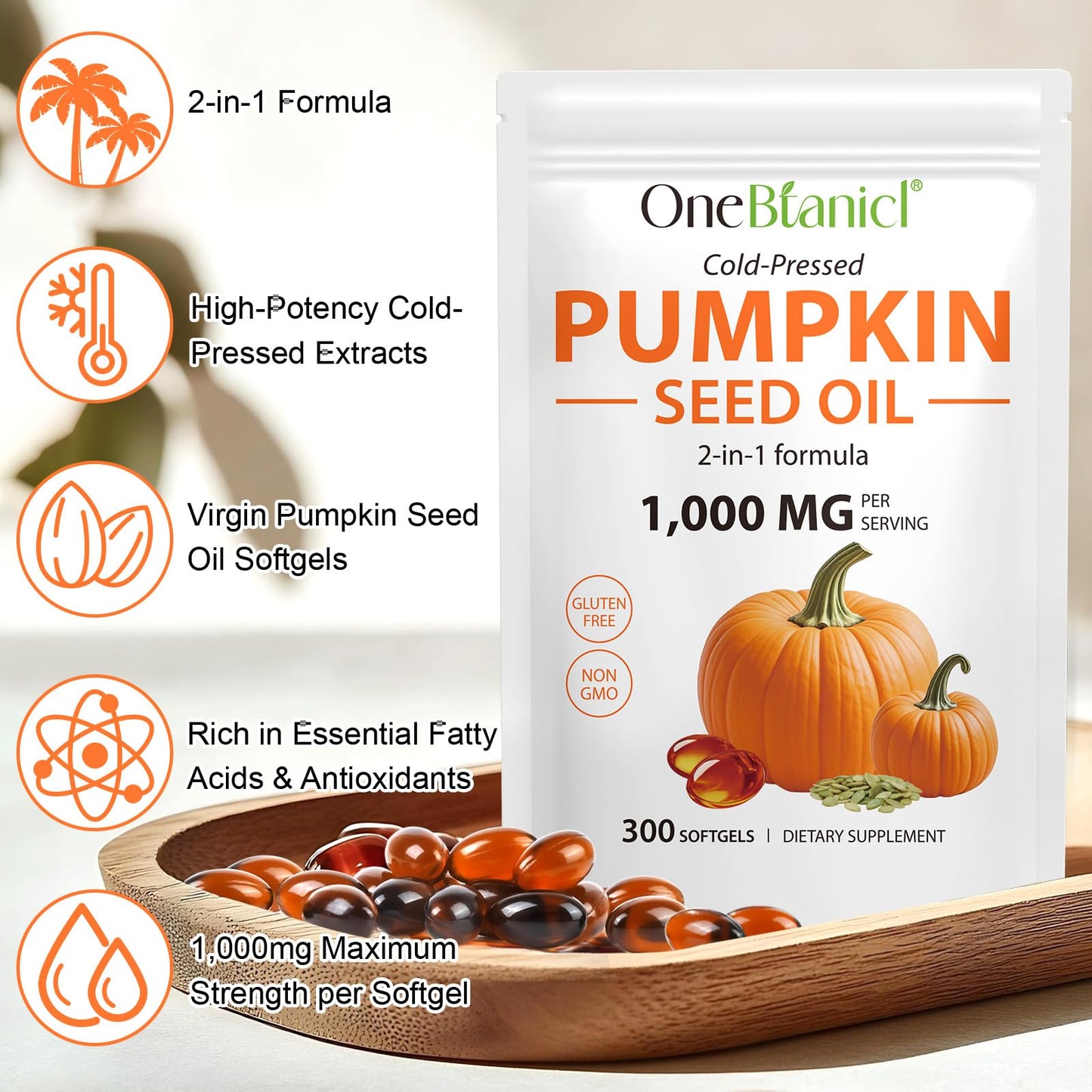 bnHUlMXw Pumpkin Seed Oil Capsules 300 Capsules