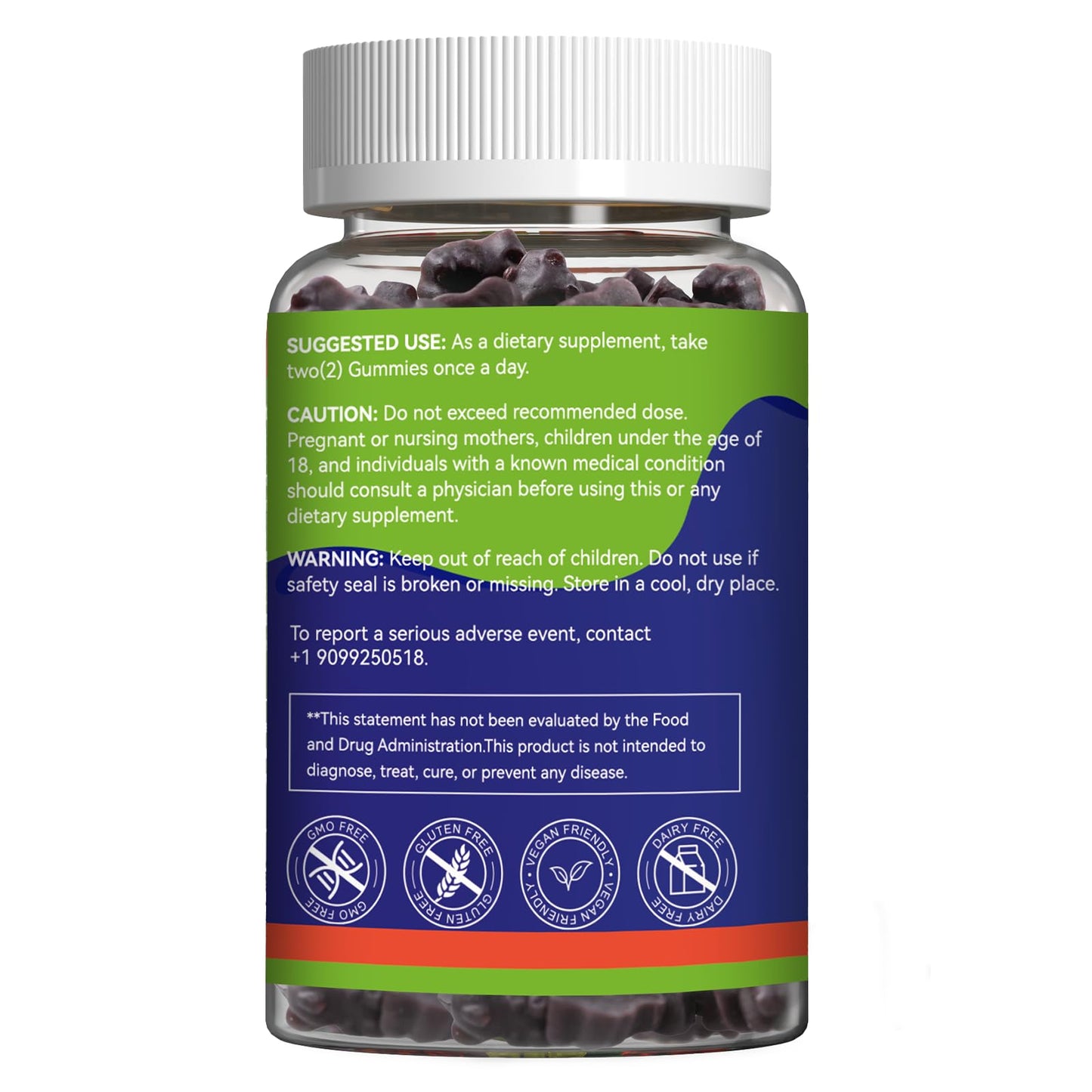 SmildeHeal Black Seed Oil Gummies, Organic Black Cumin Seed Oil, 500mg, Vegan, 120 Gummies