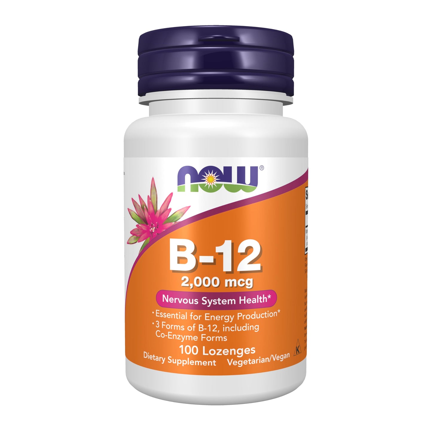 NOW Foods Vitamin B-12 2,000 mcg Chewable, 100 Count
