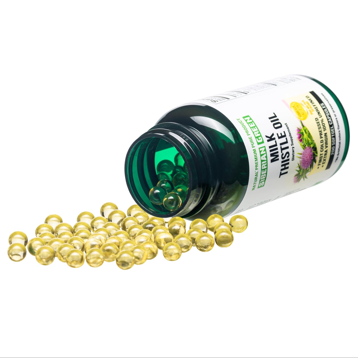 Siberian Green Milk Thistle Oil Softgel 200