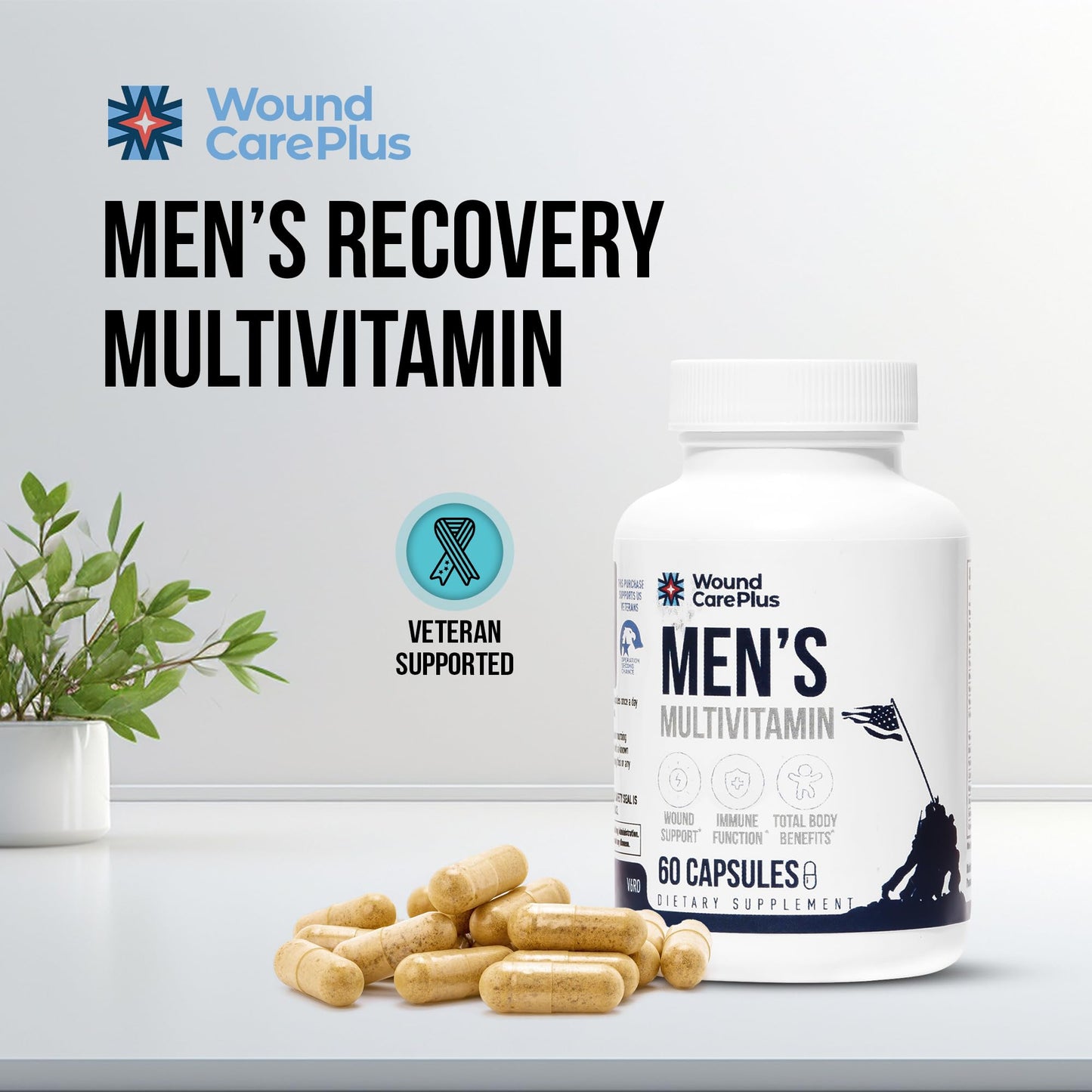 WOUND CAREPLUS Men's Multivitamin 60 Capsules