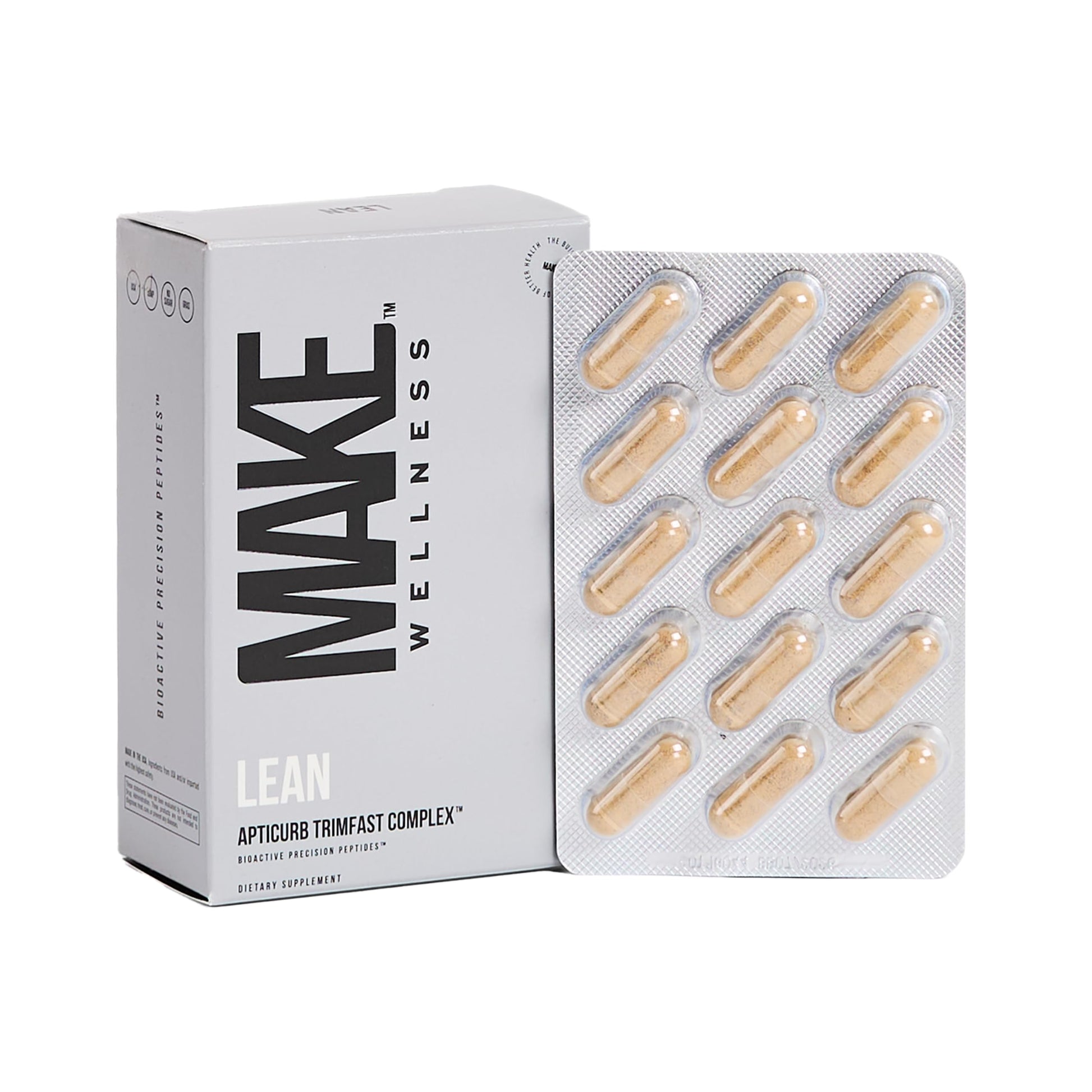 Make Wellness Lean Peptide Supplement Capsule 60 Count