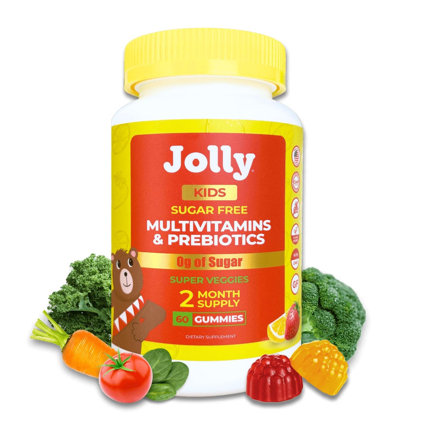 Jolly Kids Multivitamin Gummies 60 Count