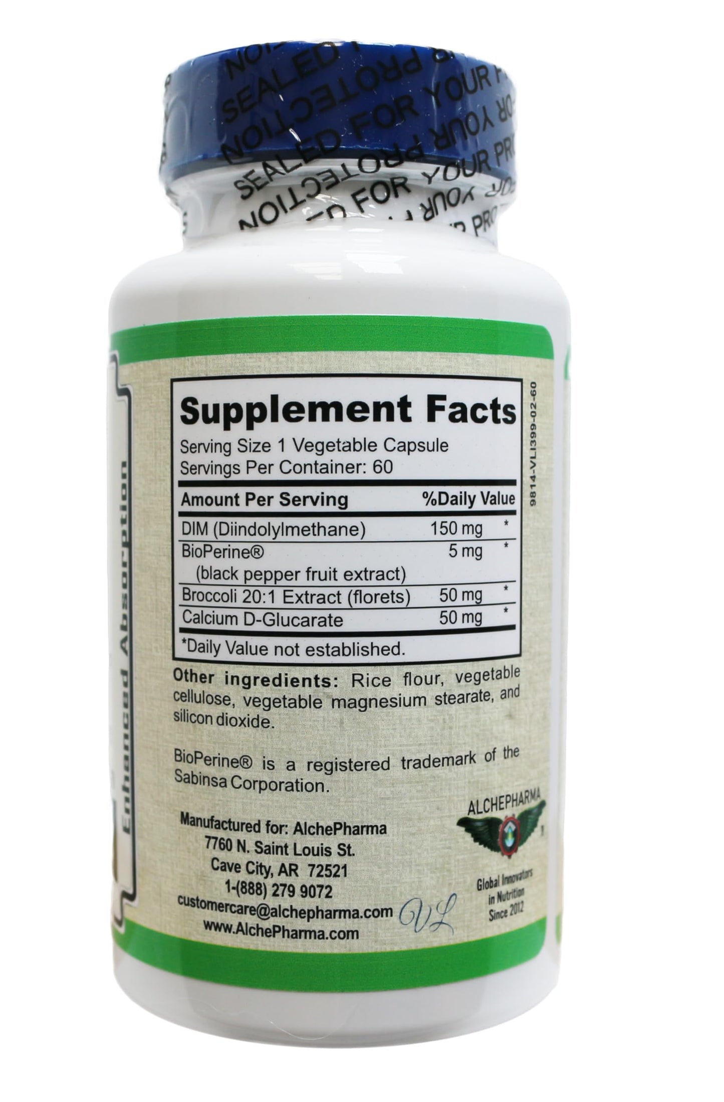 AlchePharma DIM-CDG Complex Capsule 60 Count