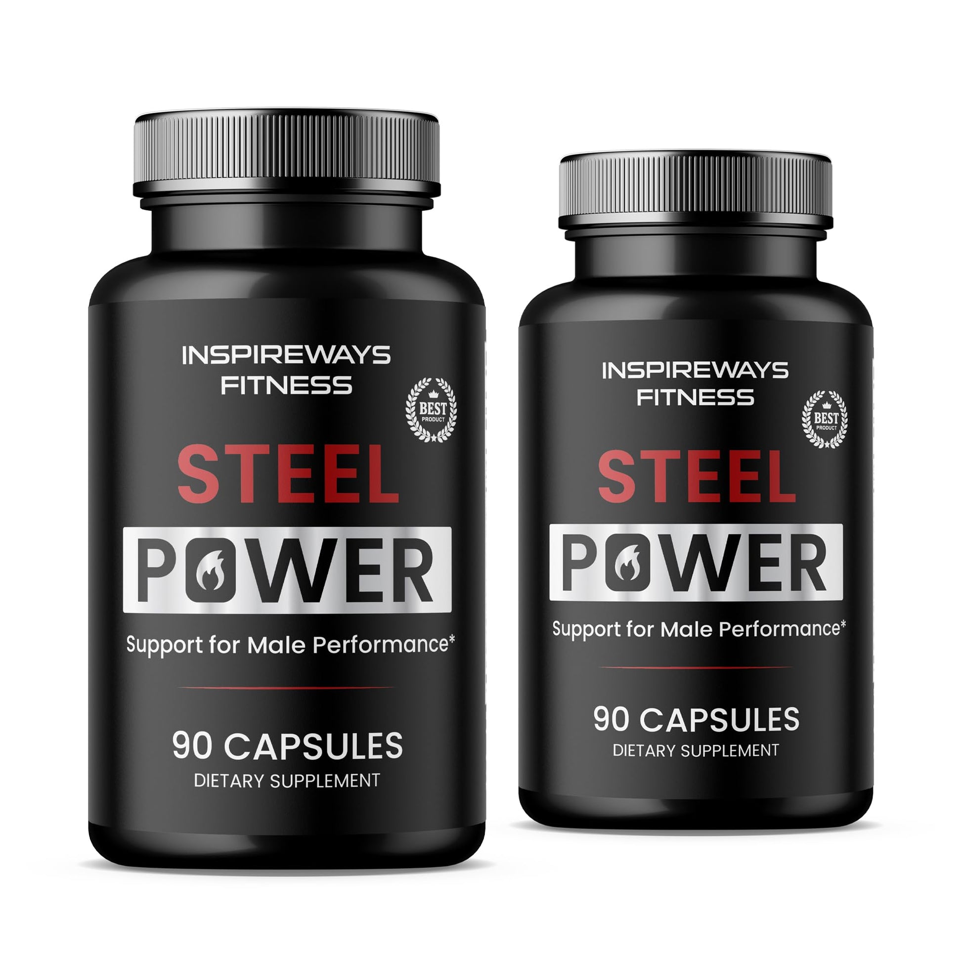 Fitness InspireWays Steel Power Support Capsule, 180 Capsules
