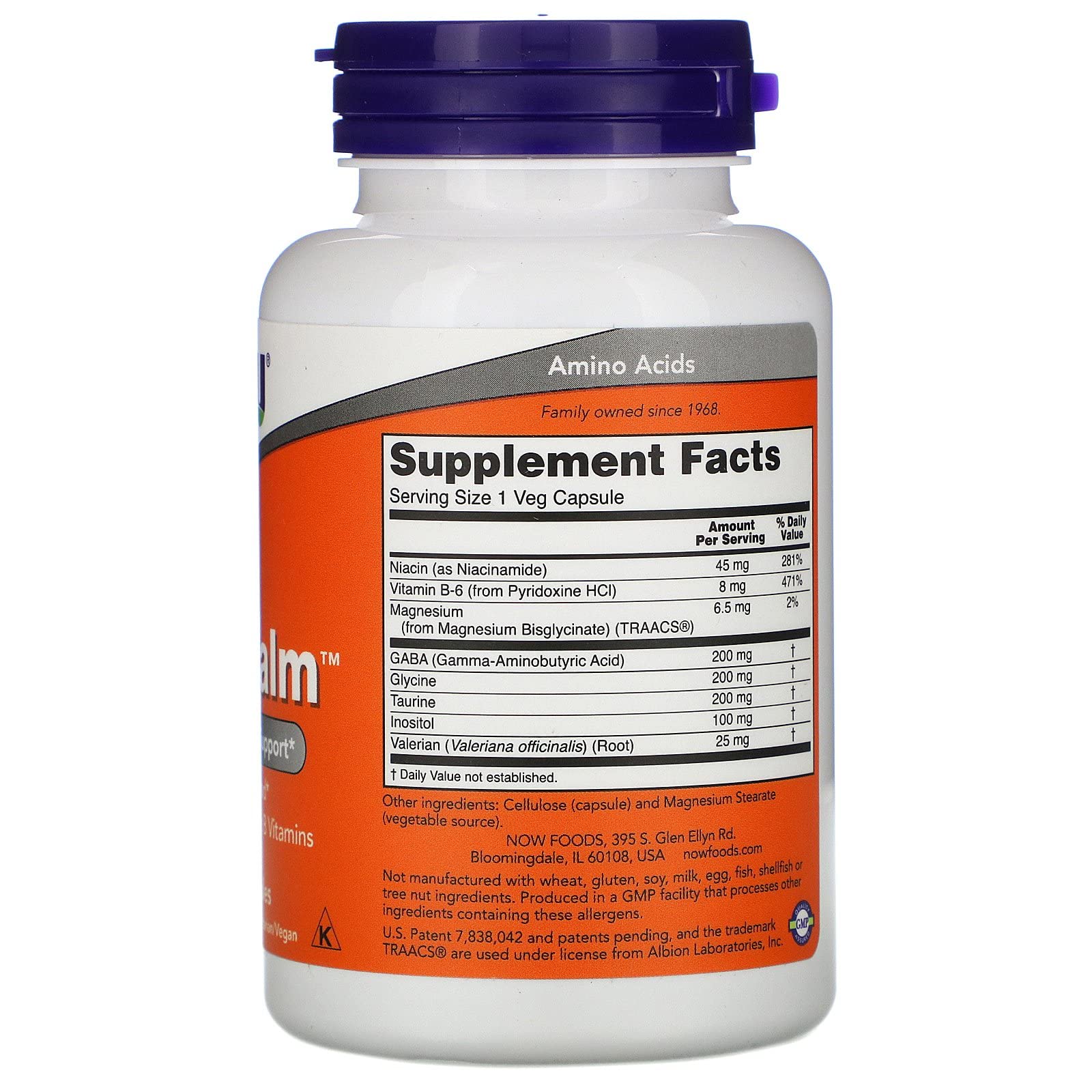 NOW Foods True Calm Amino Relaxer Capsules 270