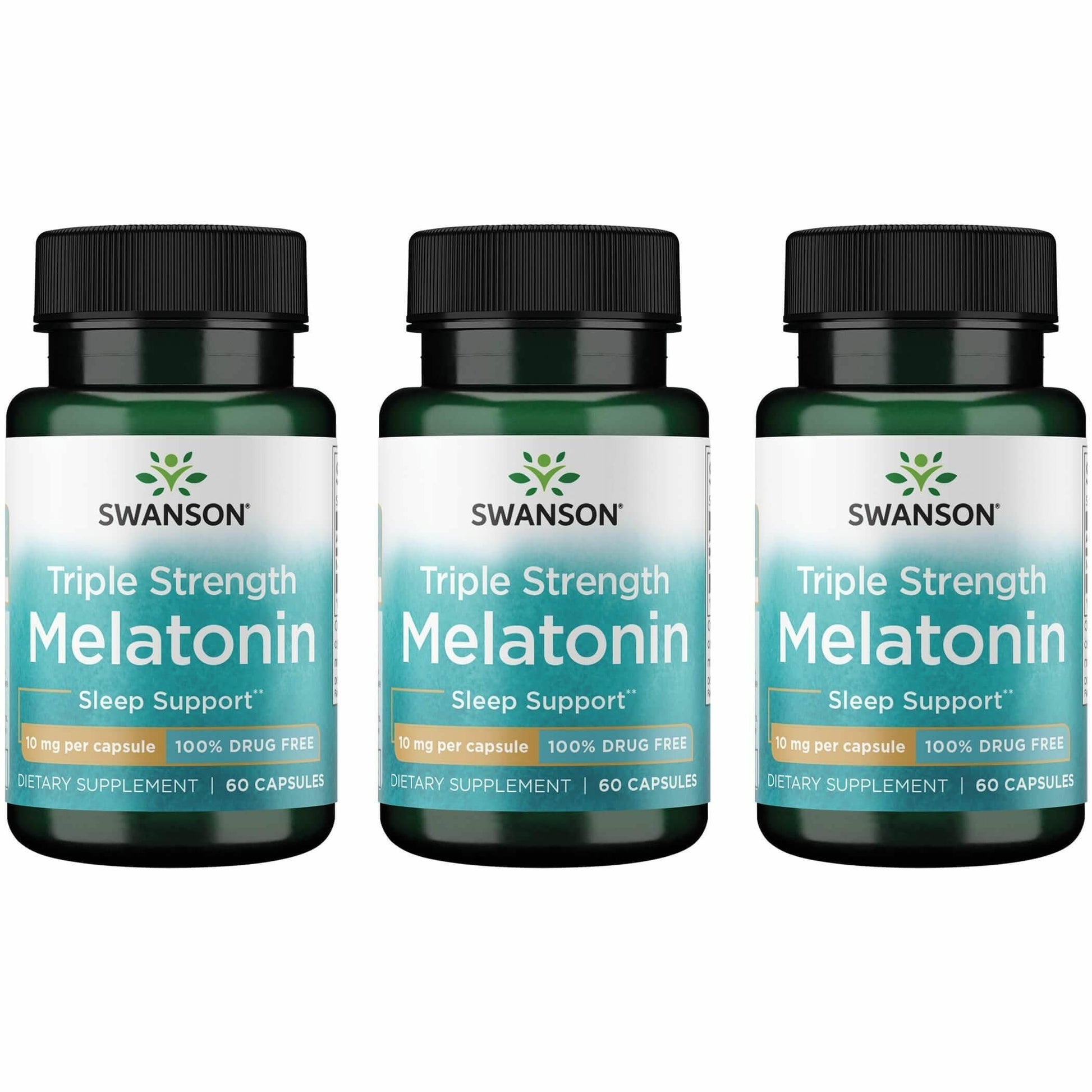 Swanson Triple Strength Melatonin Capsules, 180 Count