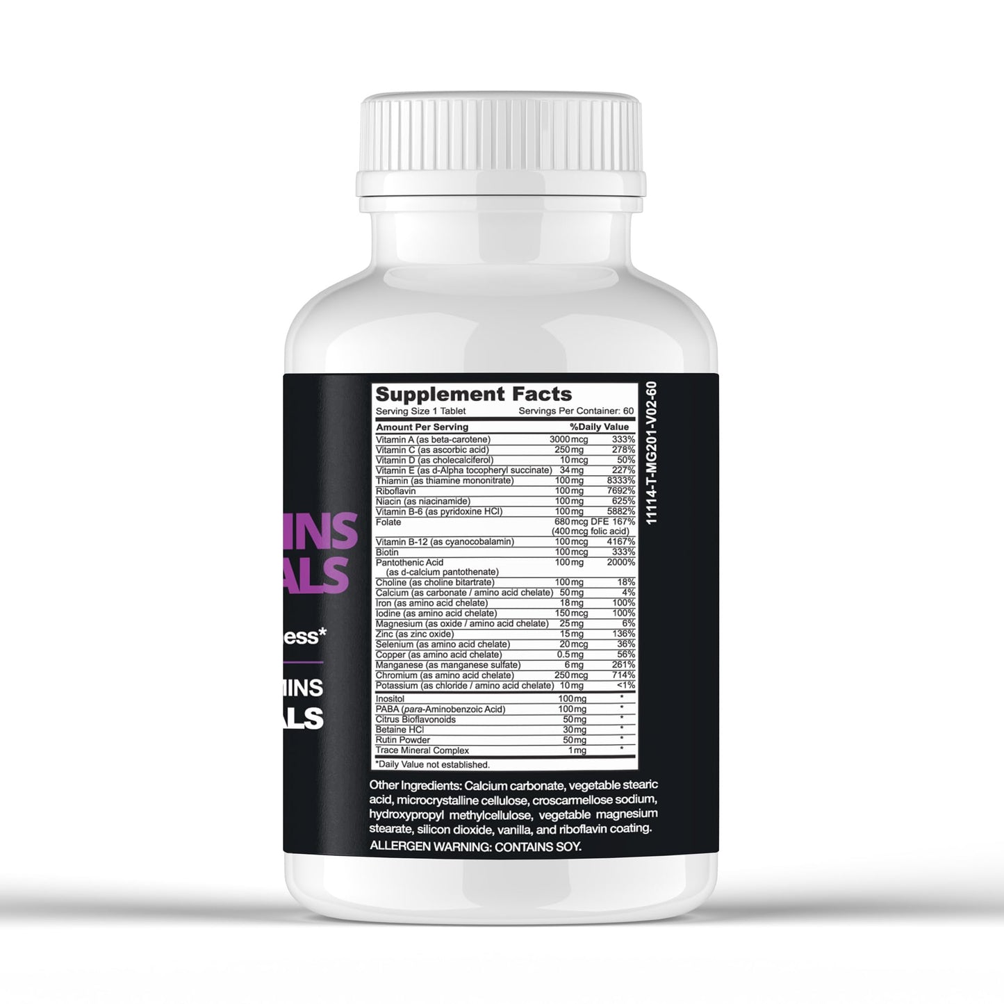 OPTIMUS WEIGHT Multivitamin & Minerals Tablet 60 Count