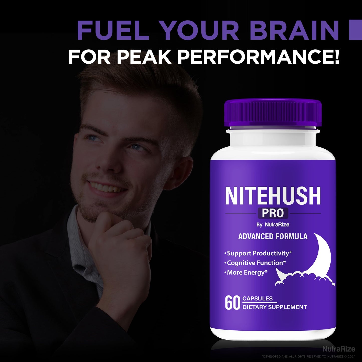 NutraRize Nite Hush Pro Capsules, 180 Capsules