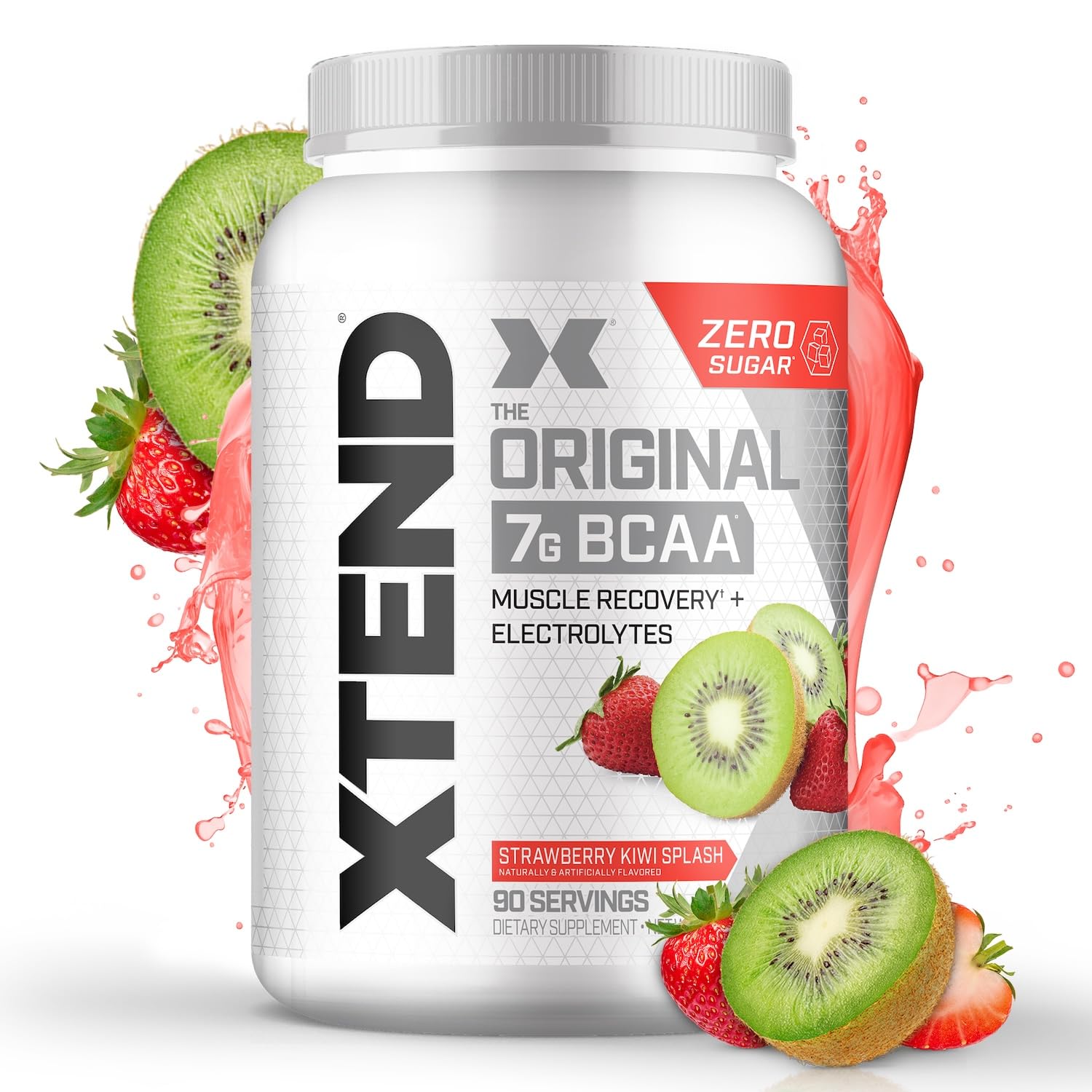 Xtend Original BCAA Powder Strawberry Kiwi Splash, 90 Servings