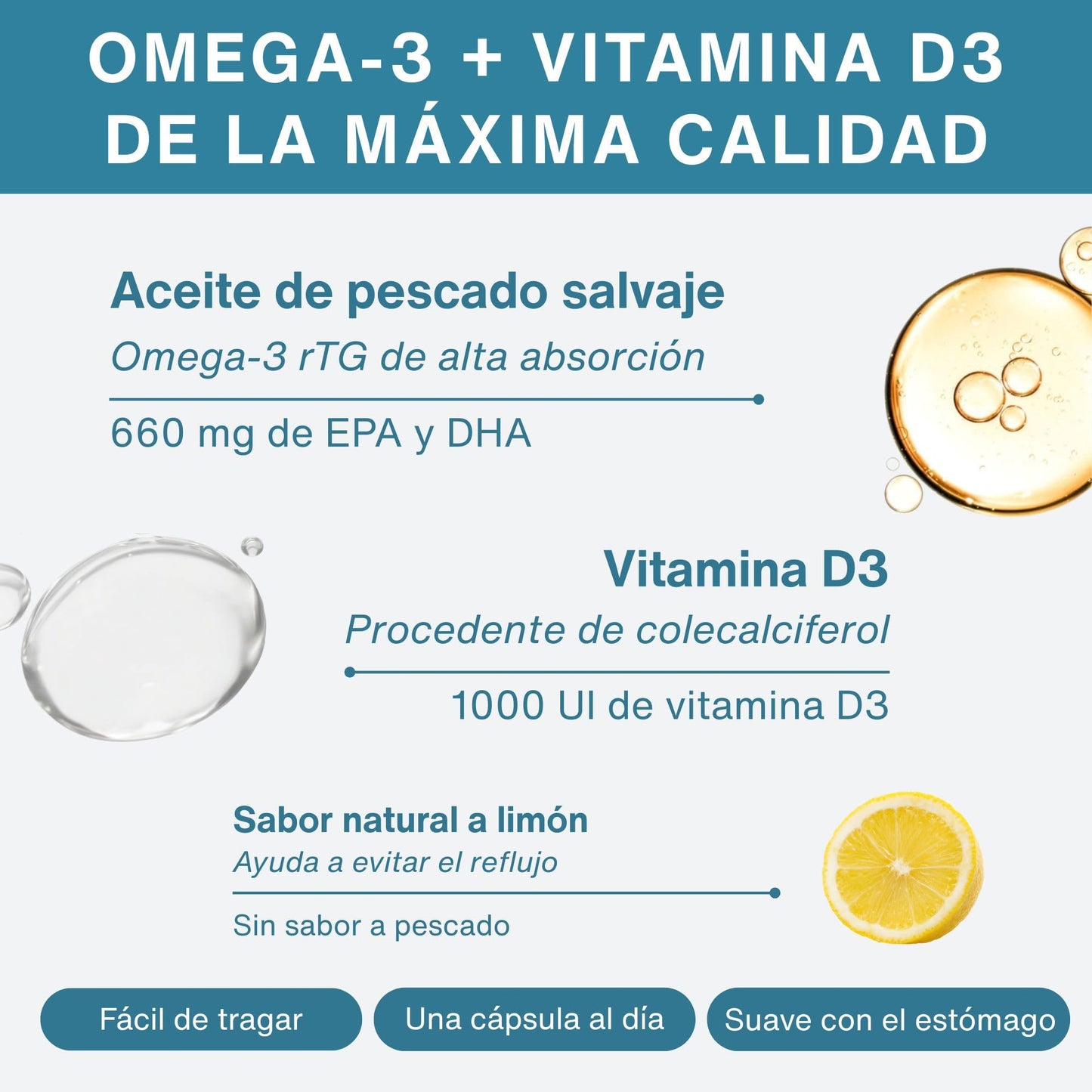 Igennus Healthcare Nutrition Advanced rTG Omega-3 IFOS Certified Wild Fish Oil & Vitamin D3 Softgel 60 Count