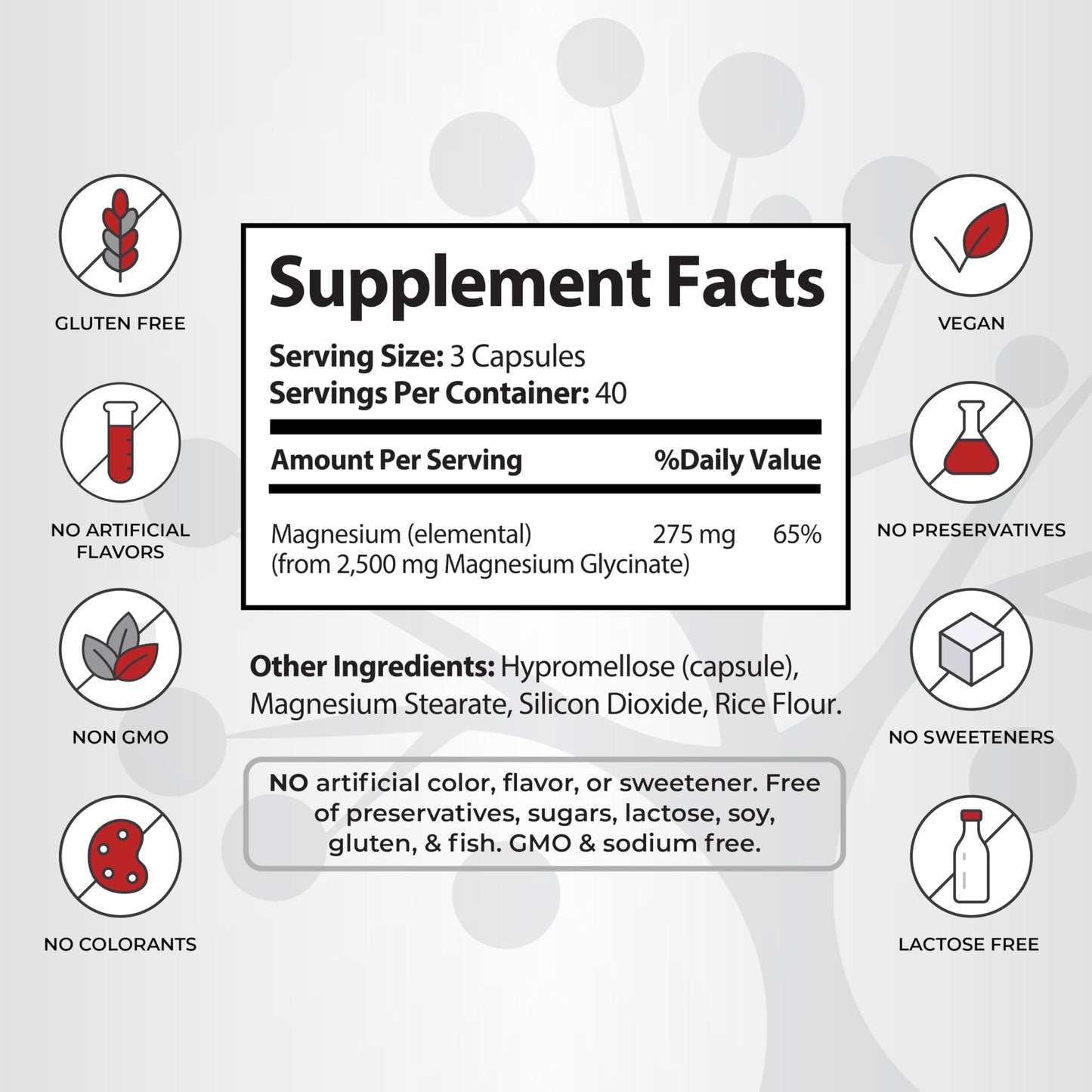 Socotra Health Magnesium Glycinate - High Absorption Magnesium Supplement for Sleep, Relaxation - Chelated - Gluten Free, 120 Capsules