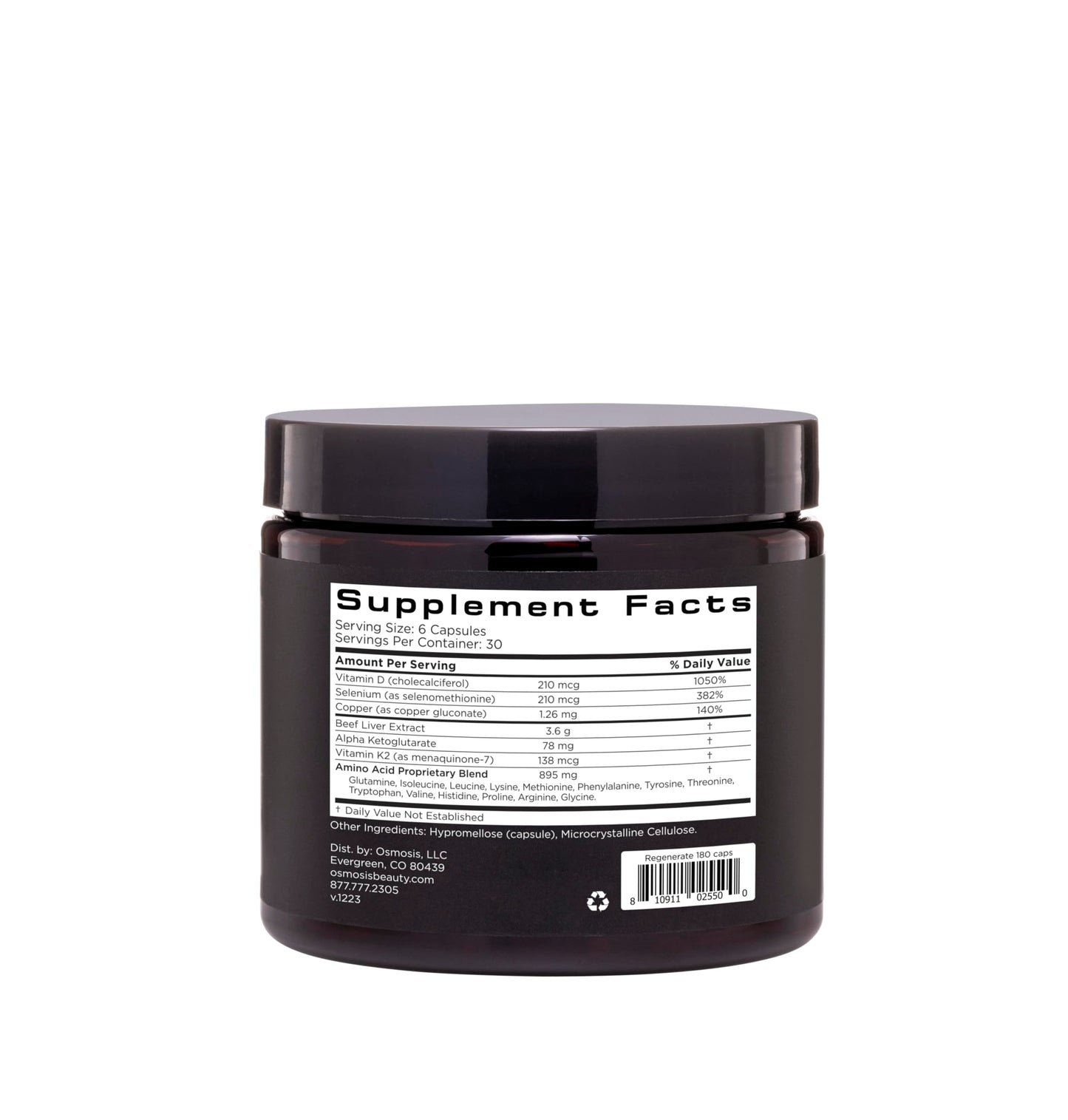 OSMOSIS Regenerate Skin & Liver Support Capsule, 1 Count