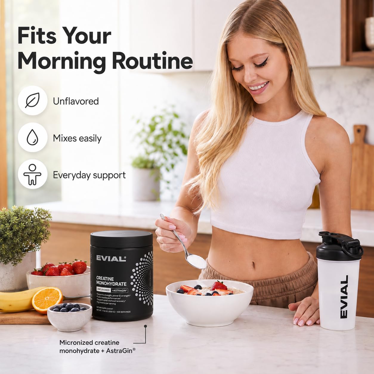 evial Micronized Creatine Monohydrate Powder 21