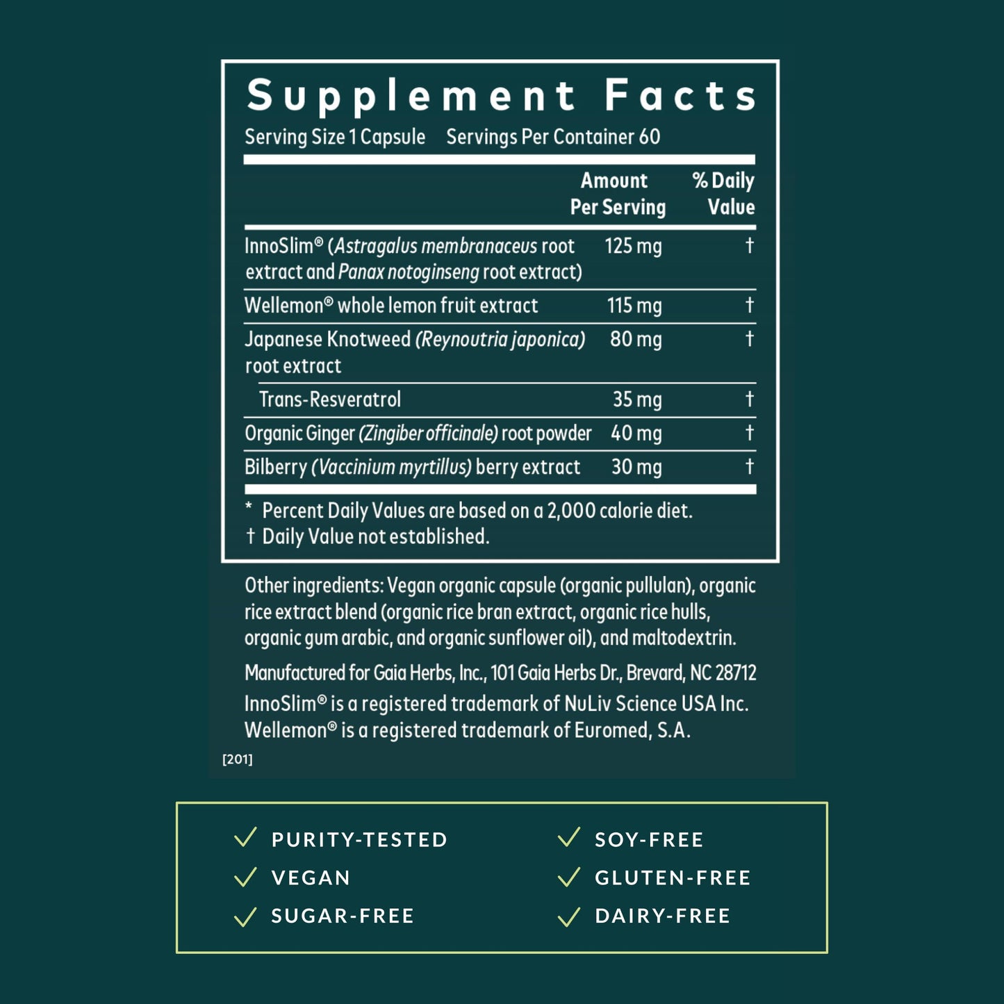 Gaia Herbs Metabolic Activator - AMPK Pathway Support with Clinically Researched Ingredients, 60 Vegan Capsules